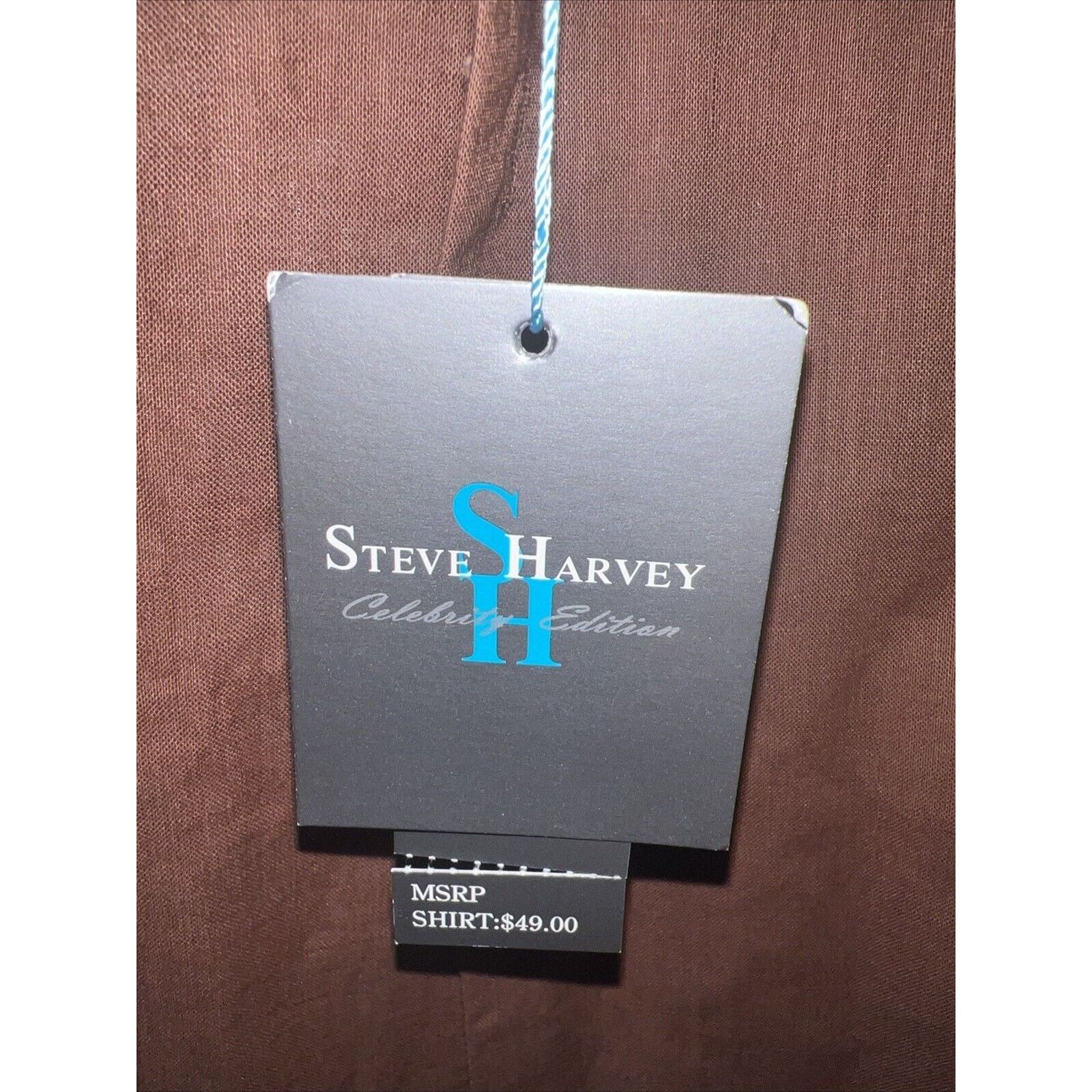 Other Steve Harvey Shirt Men’s 2XL Brown Short Sleeve Button Up Size US XXL / EU 58 / 5 - 4 Thumbnail