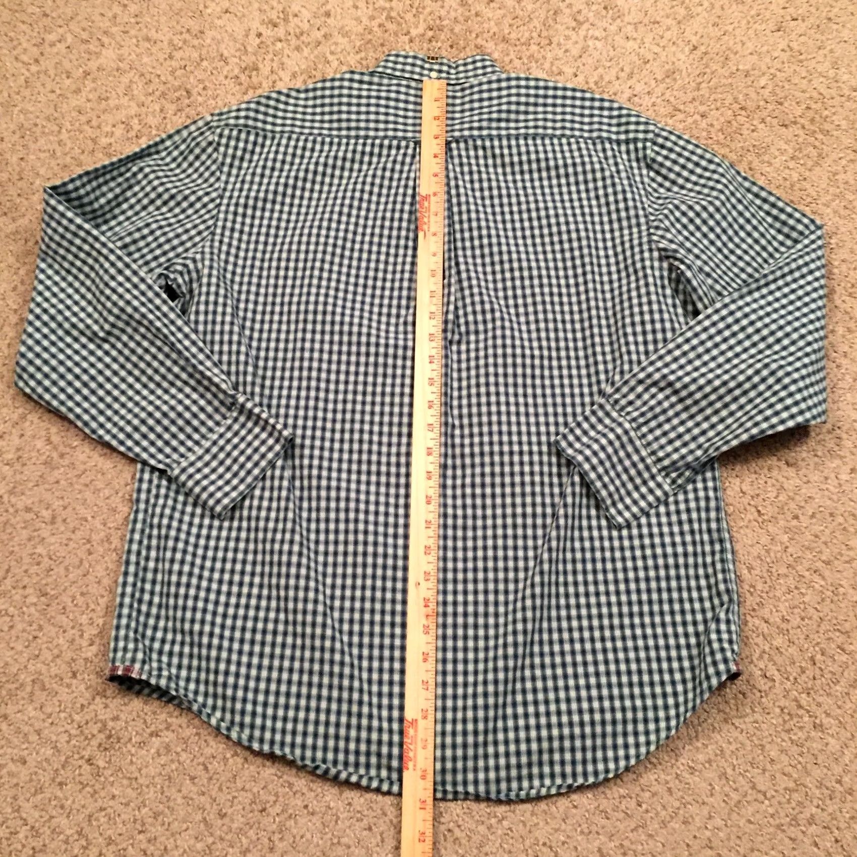 Izod Izod Shirt Mens Large Blue Plaid Long Sleeve Button Up Size US L / EU 52-54 / 3 - 6 Thumbnail
