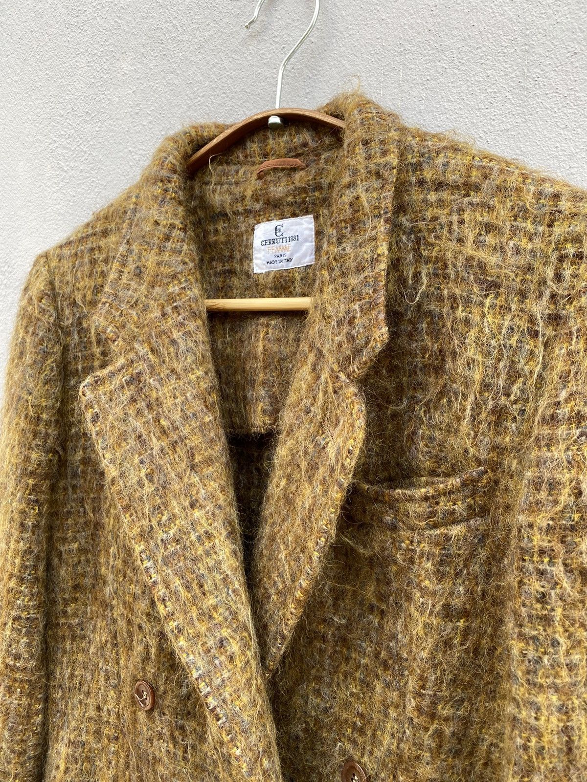 Cerruti 1881 × Designer Vintage CERRUTI 1881 Female Wool / Short Mohair Blazer Size S / US 4 / IT 40 - 2 Thumbnail