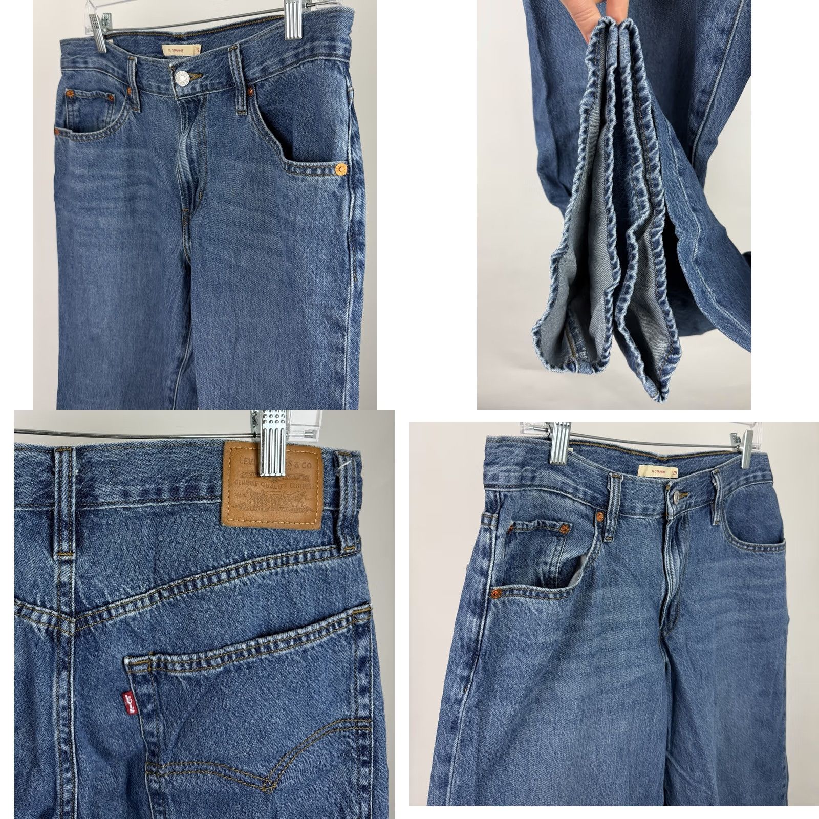 Levi's VINTAGE Levi's Womens Jeans Wide-Leg 29 29x31 XL Baggy Straight Leg 90s Grunge Hip Hop Retro Womens Size 29" - 8 Thumbnail