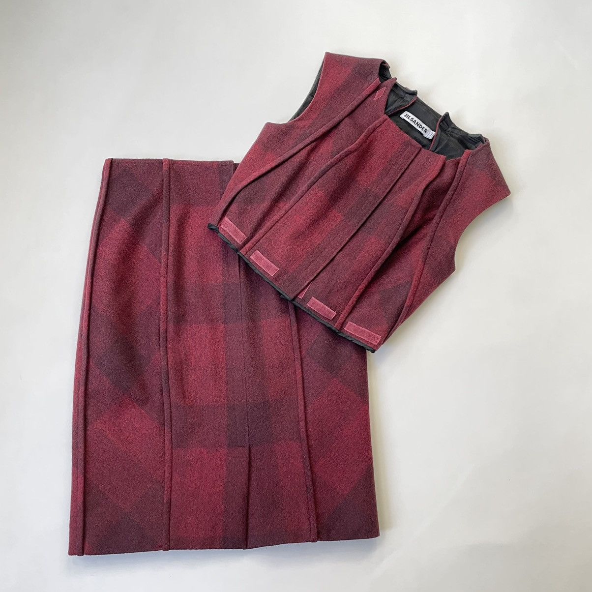 Jil Sander A/W 10 Wool 2 Piece ‘Velcro Dress’ Size S / US 4 / IT 40 - 11 Thumbnail