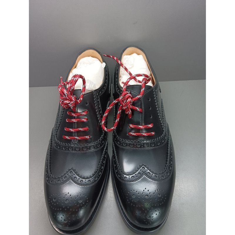 Gucci Gucci Black Leather Low-top Casual Shoes - Size US 8.5 / EU 41-42 - 2 Thumbnail