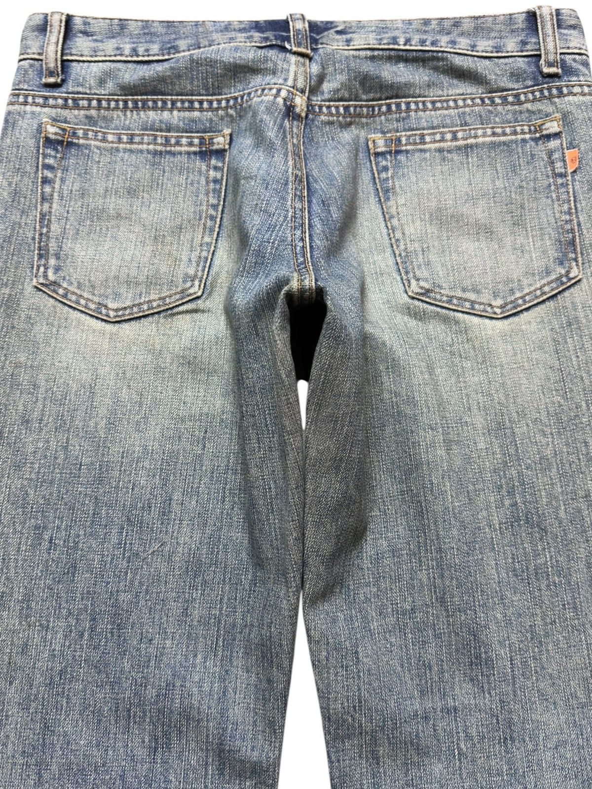 Le Grande Bleu (L.G.B.) Vintage Sweet Camel Flare Faded Denim Size US 31 - 6 Thumbnail