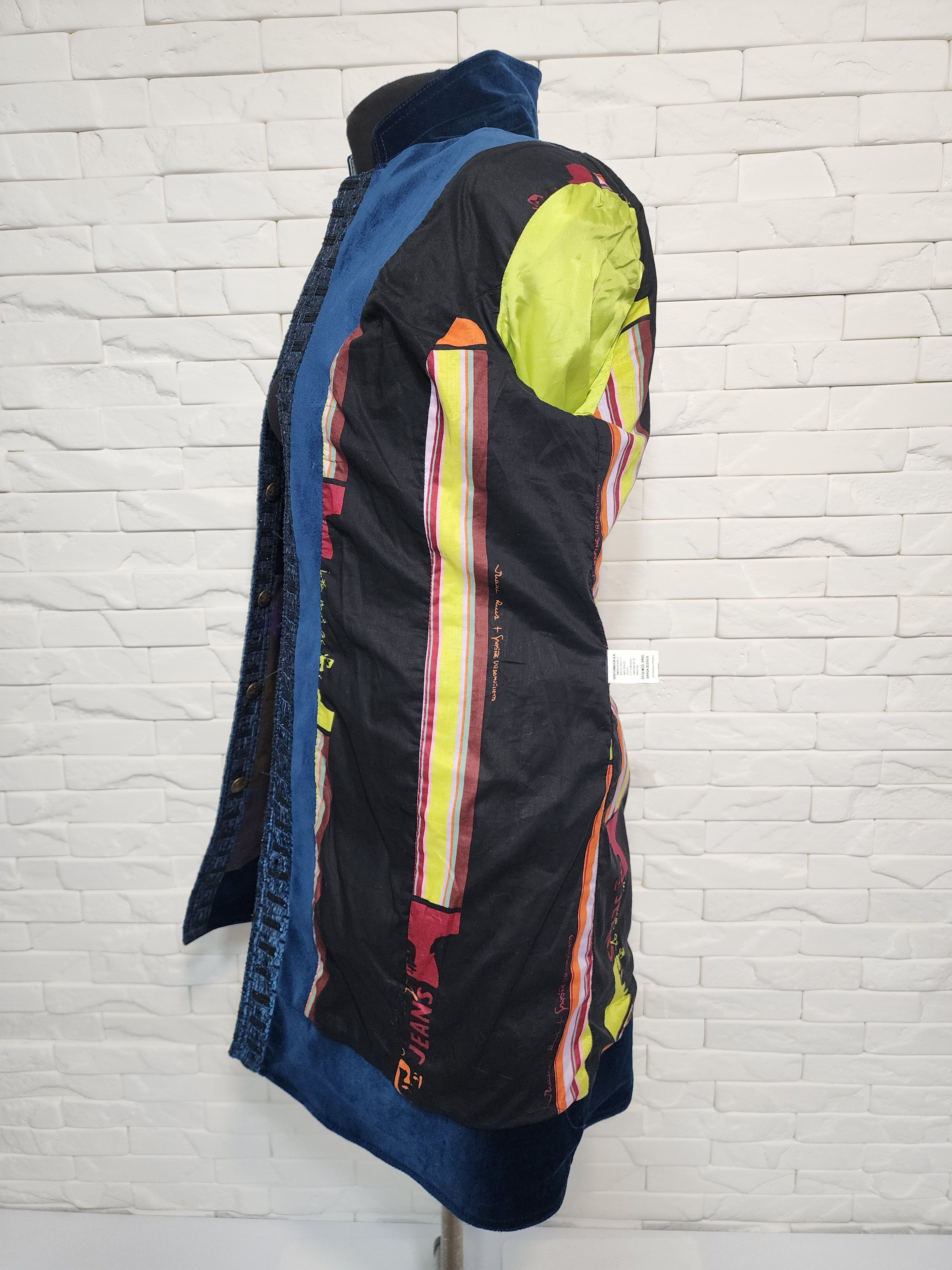 Designer Women's Multi-colored Cotton Jacket. Size L / US 10 / IT 46 - 10 Thumbnail
