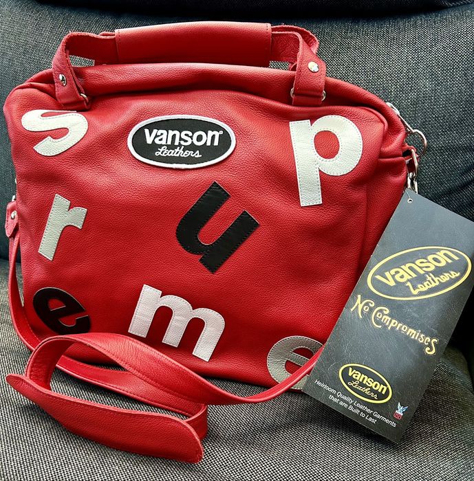 Supreme Supreme Vanson Leathers Letters Bag | Grailed