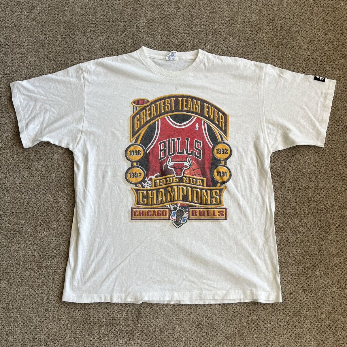 Starter Vintage Starter Chicago Bulls 1996 NBA Champions Graphic Tee Size US XL / EU 56 / 4 - 1 Thumbnail