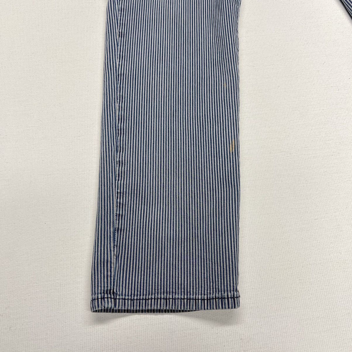 Vince Vince Pants Blue Striped Slim Casual Dress Made In USA Size 30" / US 8 / IT 44 - 3 Thumbnail