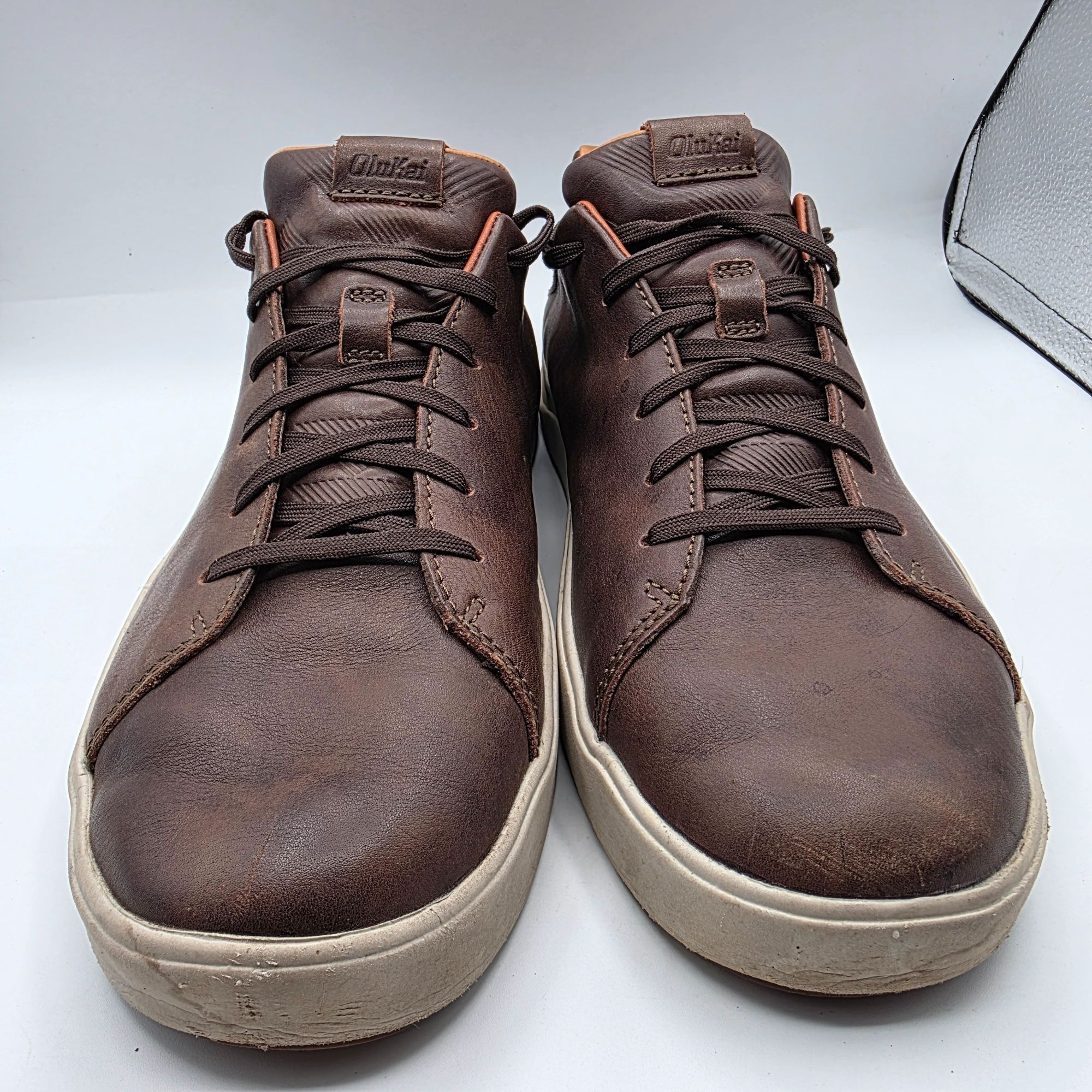 Olukai OluKai Lae'Ahi Li 'Ili Mens Size 11 Brown Casual Leather Sne Size US 11 / EU 44 - 2 Thumbnail