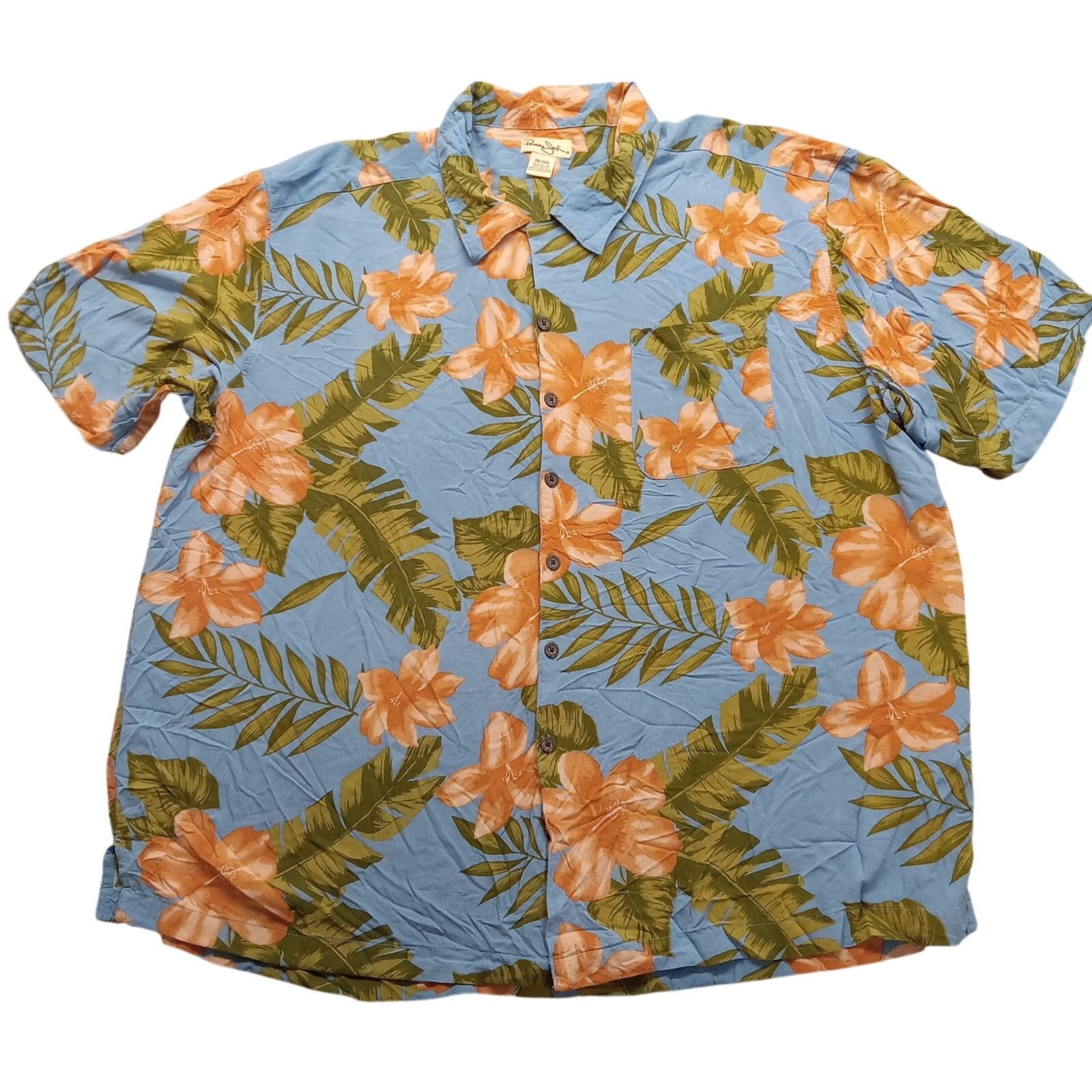 & Other Stories Panama Jack Hawaiian Shirt 3XL Men's Short Sleeve Floral Size US XXL / EU 58 / 5 - 1 Thumbnail