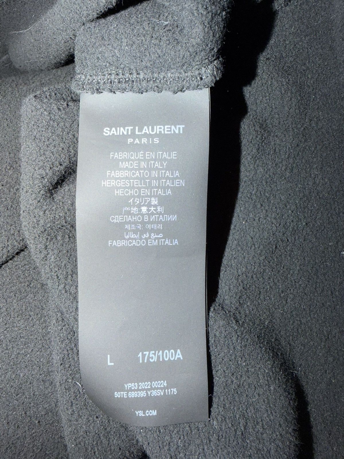 Saint Laurent Paris Saint Laurent Hoodie Size US L / EU 52-54 / 3 - 5 Thumbnail
