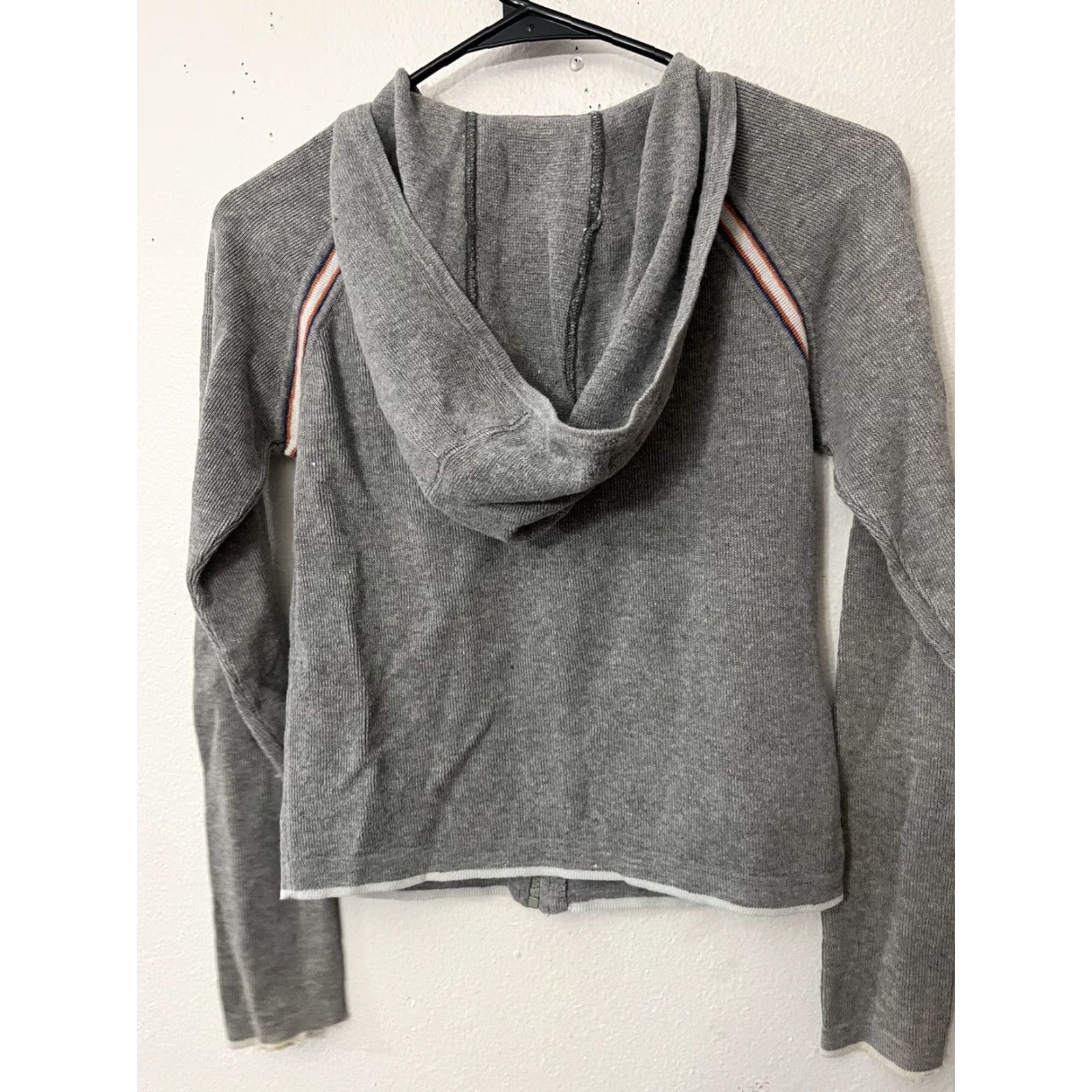American Eagle Outfitters American Eagle Womens Sweater Hoodie Jacket Full Zip Up Dark Gray Size Small Size S / US 4 / IT 40 - 3 Thumbnail
