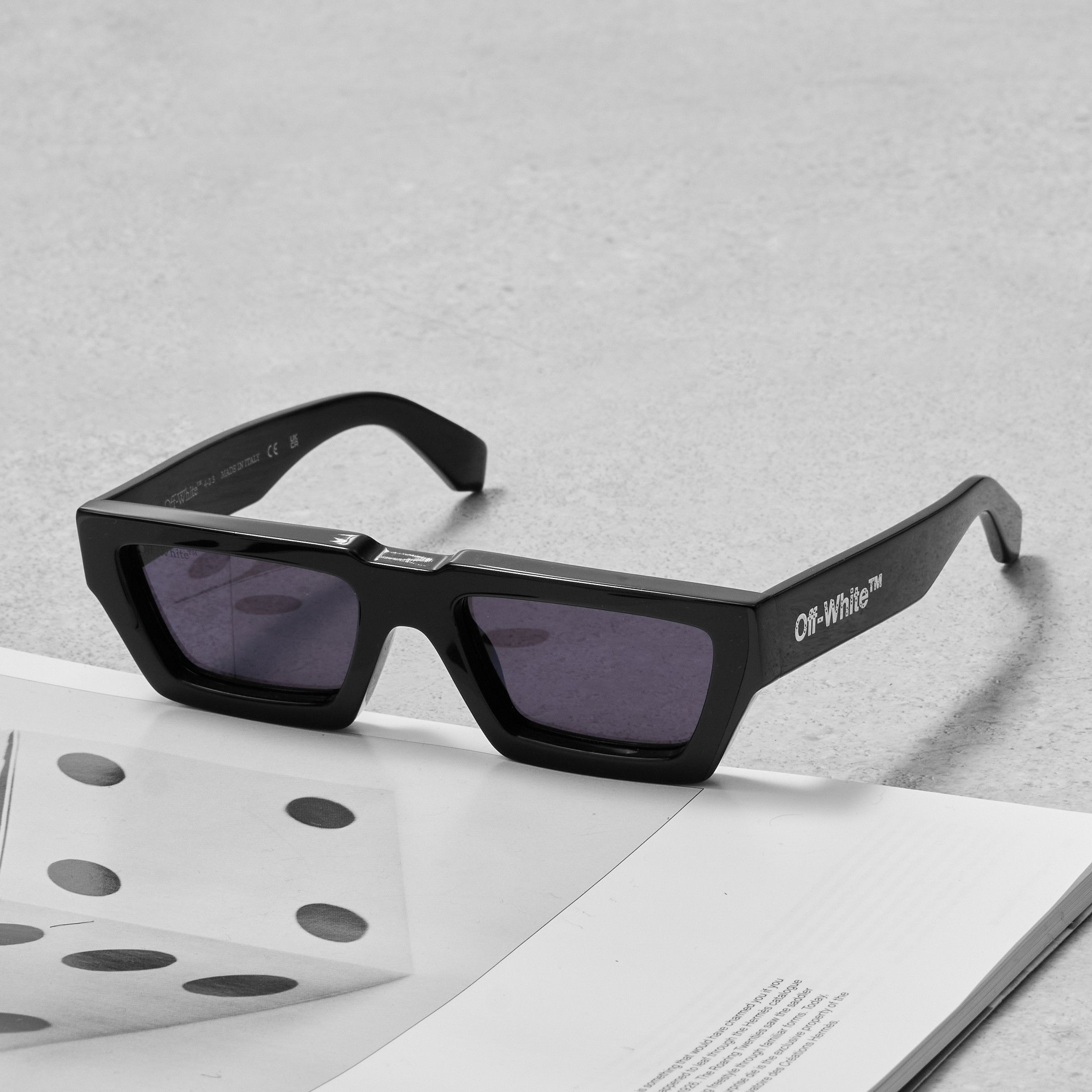 Off-White OFF WHITE Manchester Rectangular Fram Sunglasses Size ONE SIZE - 3 Thumbnail
