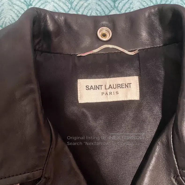 Saint Laurent Paris Saint Laurent Paris Motorcycle zipper leather jacket Size US M / EU 48-50 / 2 - 2 Thumbnail