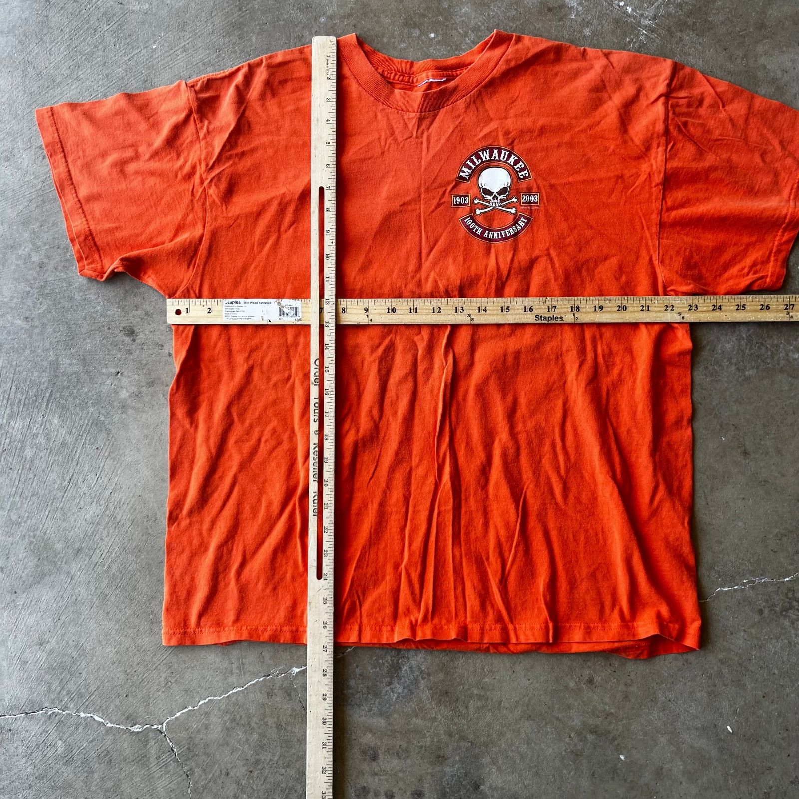 Vintage VINTAGE MILWAUKEE 100TH ANNIVERSARY BIKER SHIRT TEE MENS XL Size US XL / EU 56 / 4 - 3 Thumbnail
