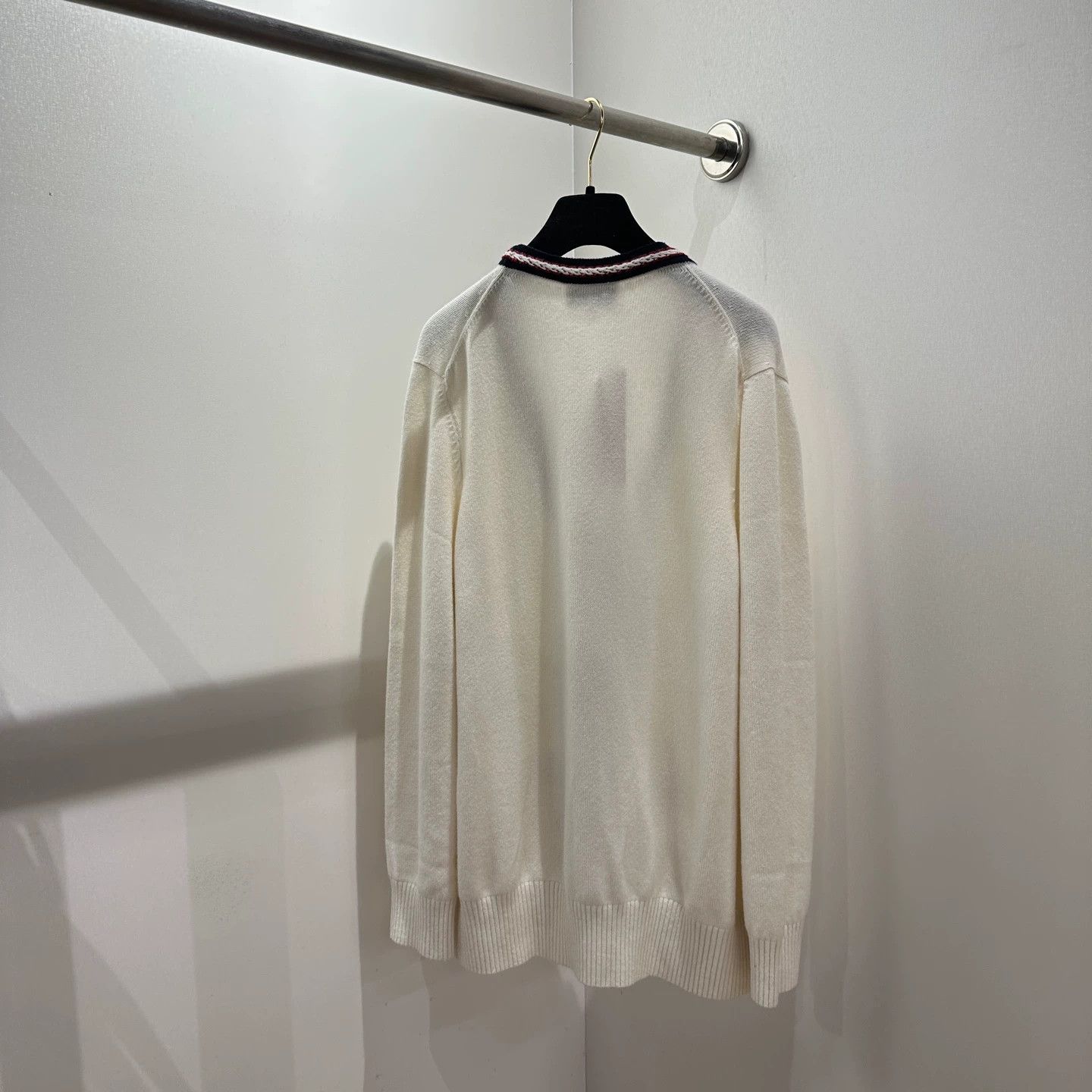 Chanel CHANEL may573 26P Ribbed Cashmere Knit Cardigan 42 Size M / US 6-8 / IT 42-44 - 2 Thumbnail