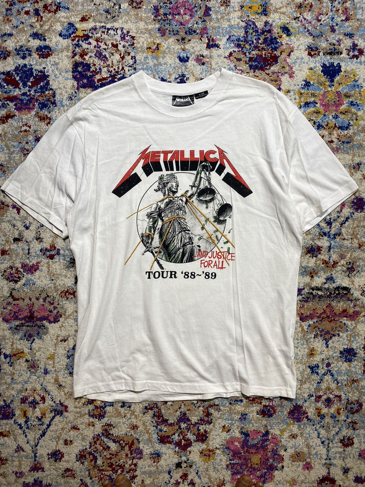 Band Tees Repro Metallica And Justice For All 1988 Tour Size US M / EU 48-50 / 2 - 1 Thumbnail