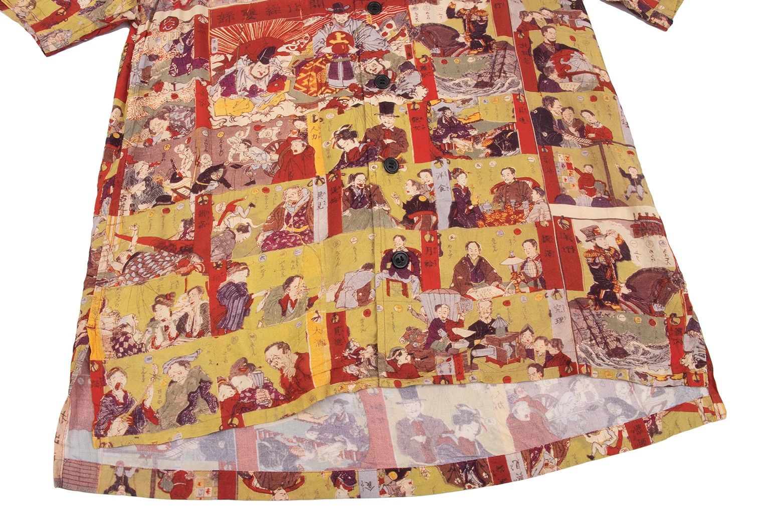 Yohji Yamamoto Multi-Pattern Printed Short Sleeve Shirt Size US M / EU 48-50 / 2 - 6 Thumbnail