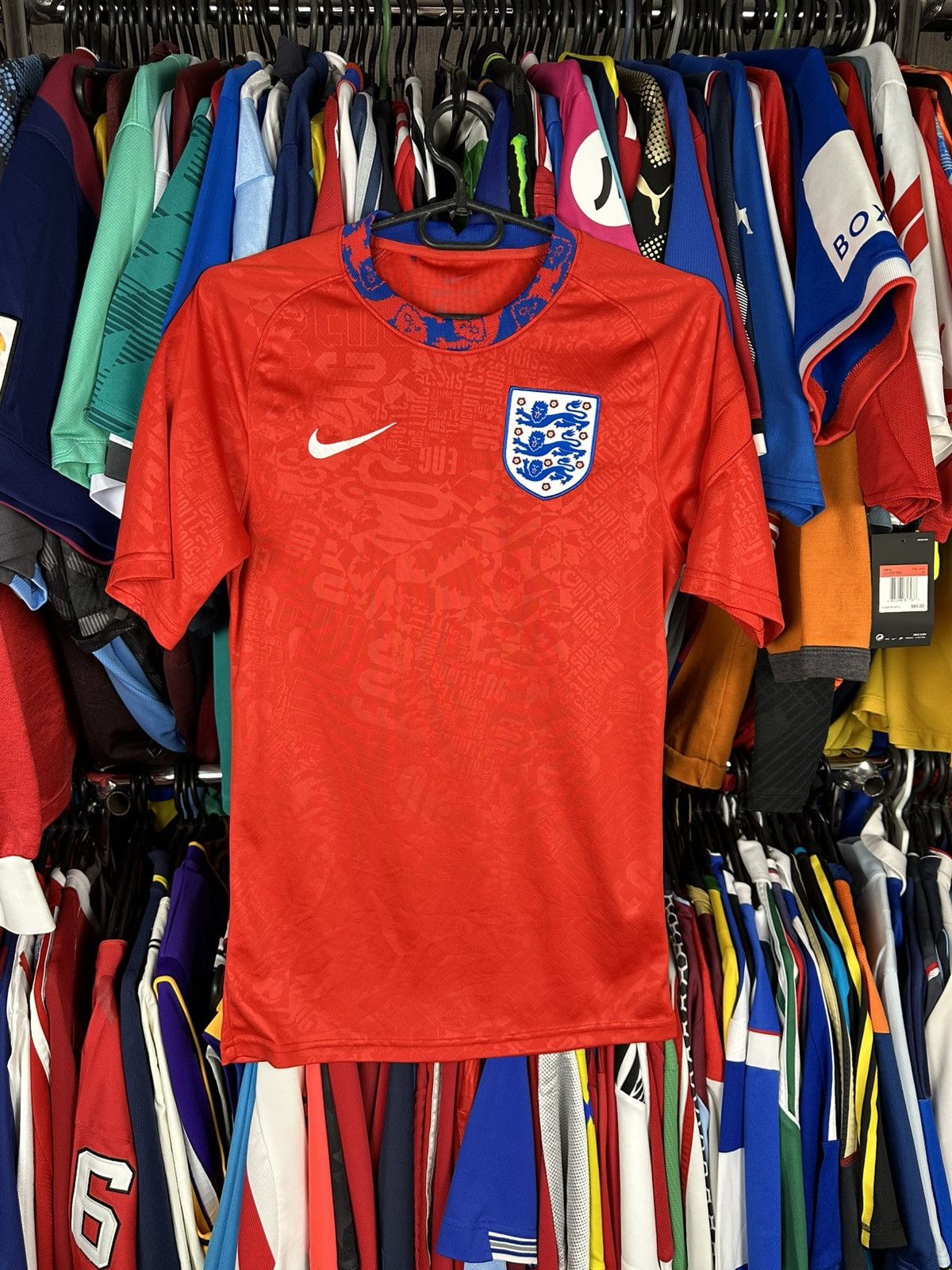 Nike ENGLAND 2020 2021 TRAINING FOOTBALL SHIRT SOCCER JERSEY NIKE Size US XS / EU 42 / 0 - 1 Thumbnail