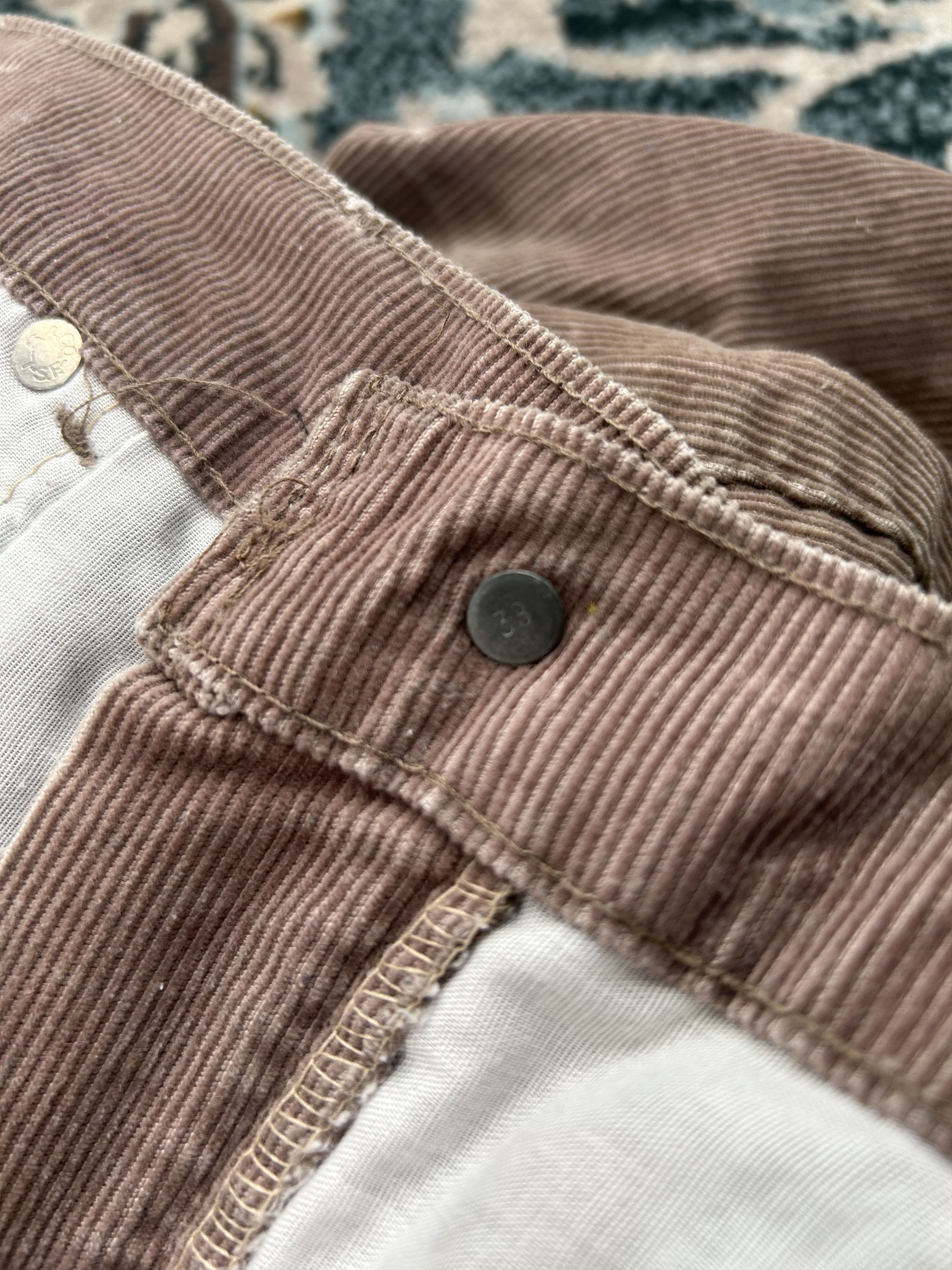 Levi's Levi’s Corduroy Cowboy Embroidery Pants TALON 42 70–80s Rare Size US 38 / EU 54 - 11 Thumbnail