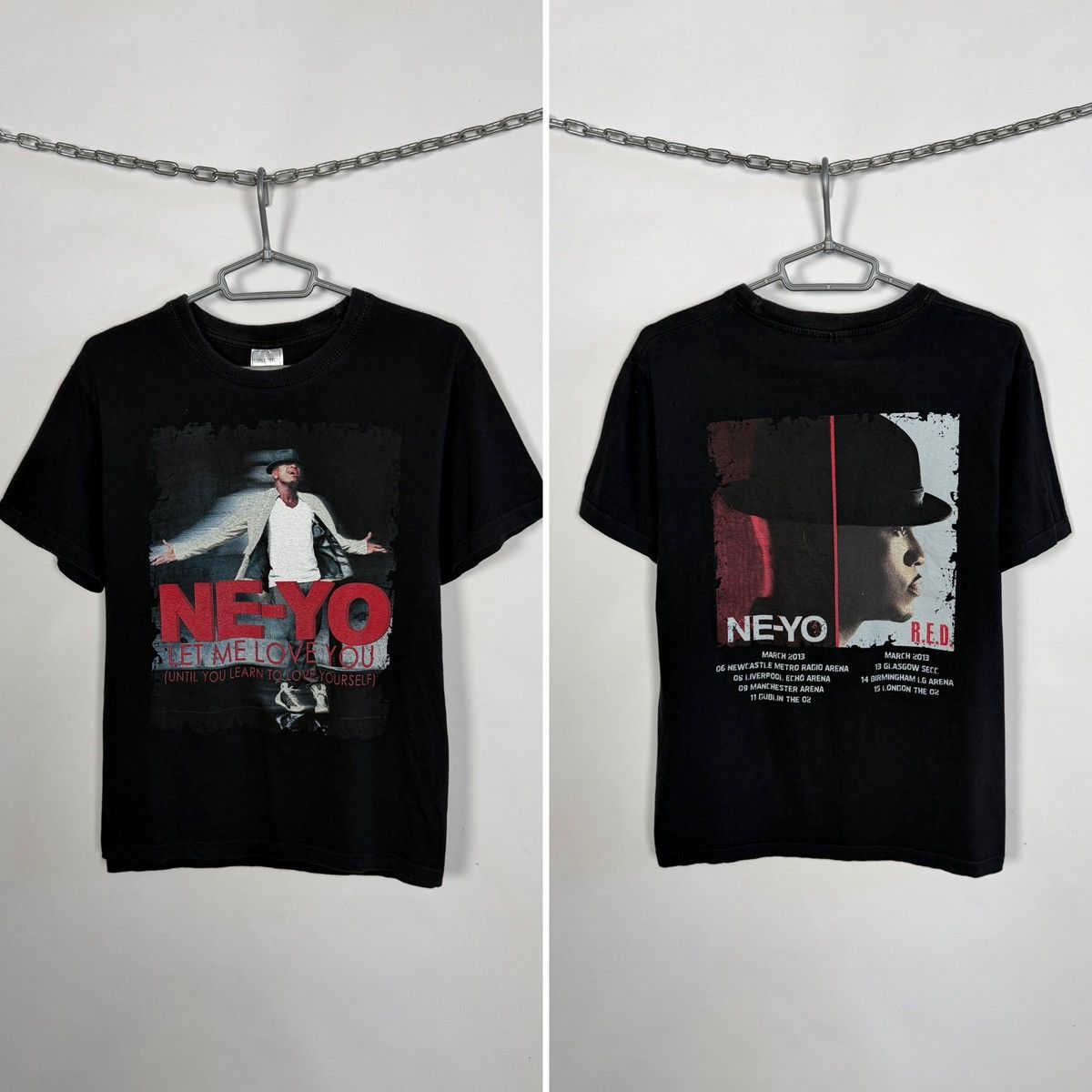 Band Tees Ne‑Yo 2013 Tour T-Shirt Let Me Love You Graphic Band Tee S-M Size US S / EU 44-46 / 1 - 1 Thumbnail