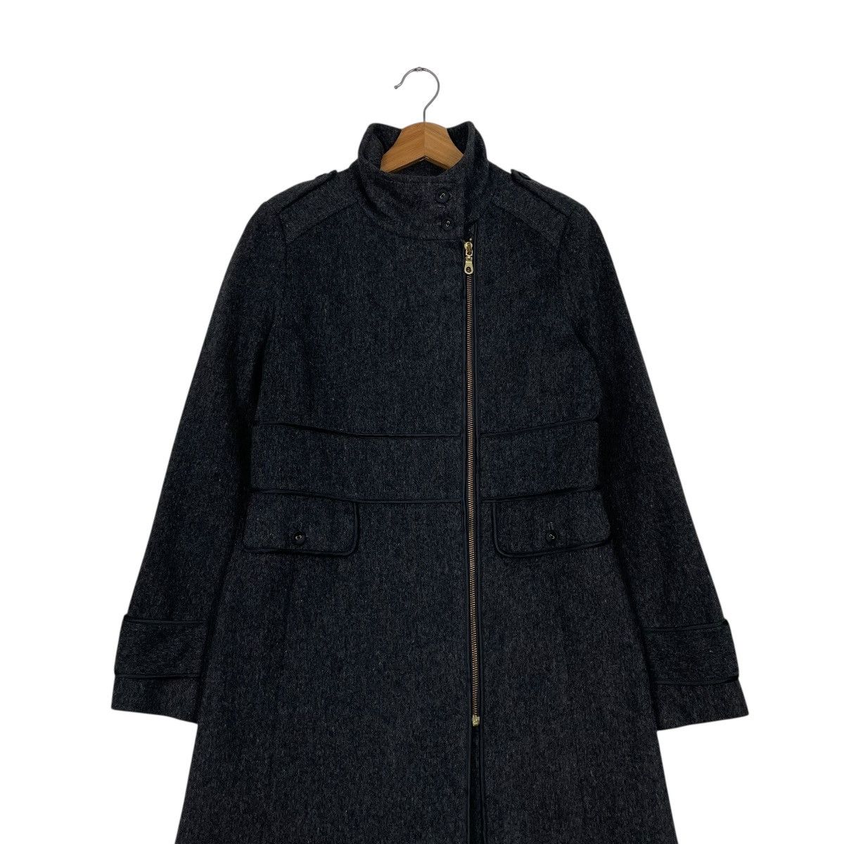 Beams Japan Ray Beams Women Black Zipper Coat Size S / US 4 / IT 40 - 3 Thumbnail