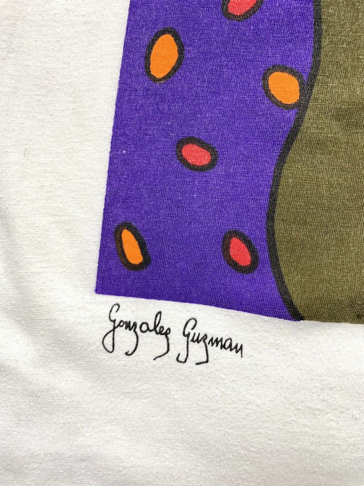 Vintage Rare! Vintage 1990’s Gonzalez Guzman Art T Shirt Hype Size US M / EU 48-50 / 2 - 3 Thumbnail