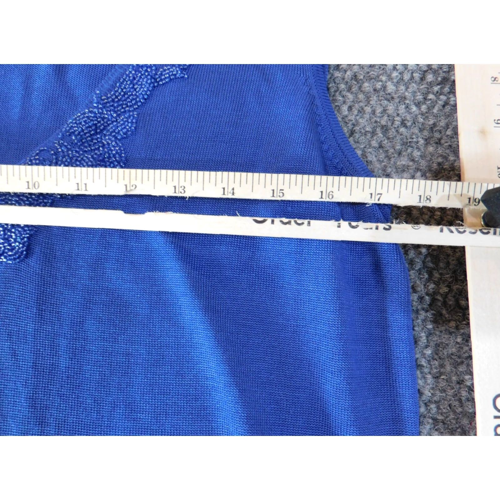 Talbots Talbots Blouse Women Large Blue Sleeveless Round Neck Lyocell Rayon Classic Casual Solid Size L / US 10 / IT 46 - 7 Thumbnail