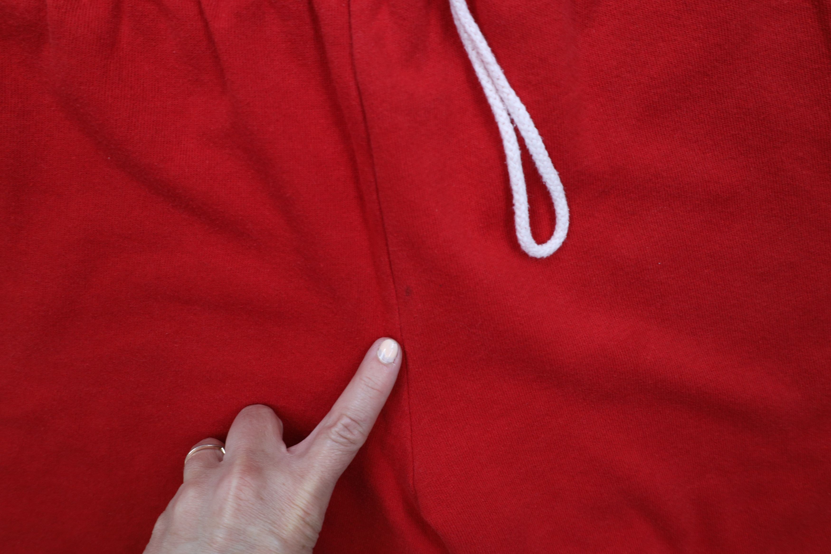 Vintage Vintage 90s Streetwear Blank Sweatpants Pants Red USA Size US 34 / EU 50 - 8 Thumbnail