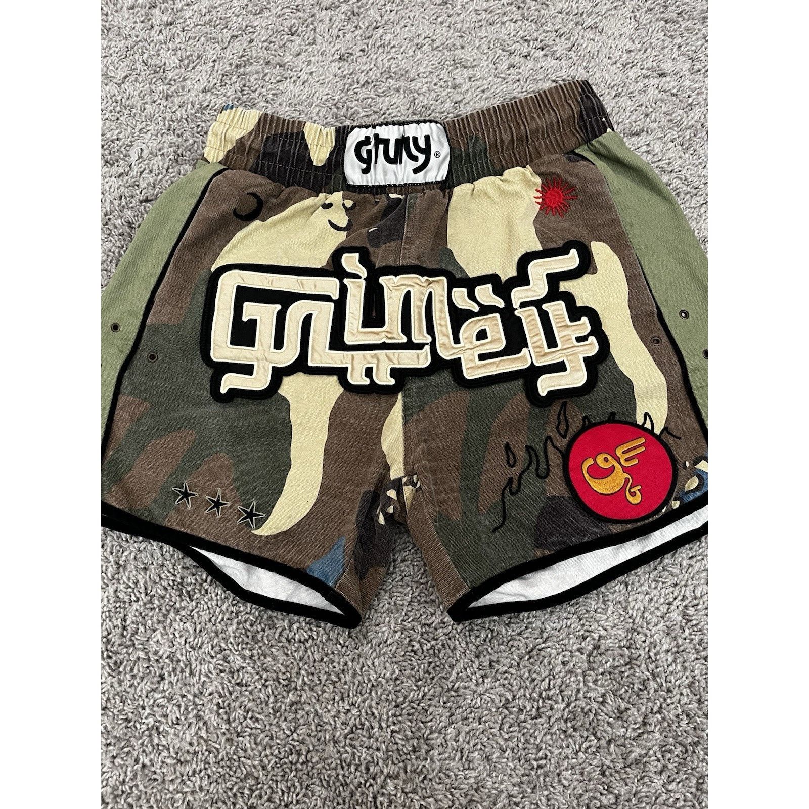 Other GRMY 15th Anniv Camo Embroidered Boxing Shorts S Streetwear Size US 29 - 1 Thumbnail