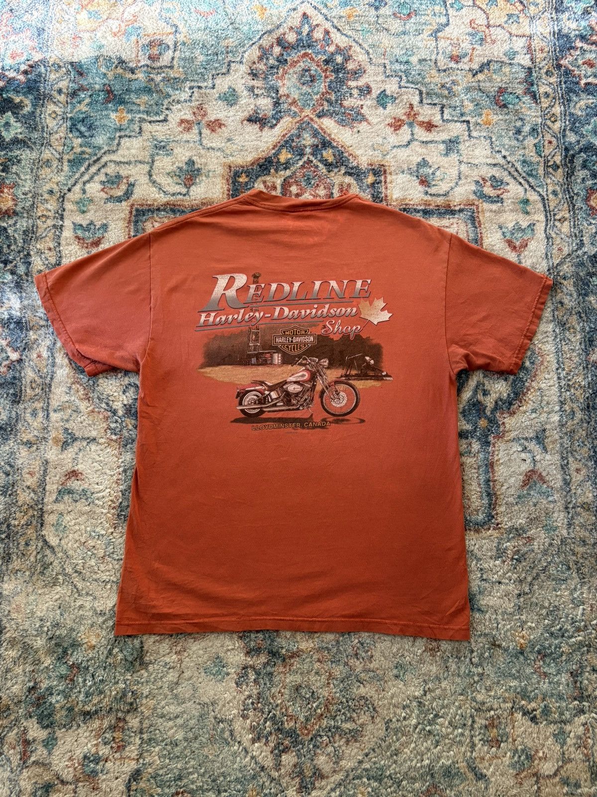 Harley Davidson Vintage Harley Davidson Flames Biker T-shirt Large Size US L / EU 52-54 / 3 - 2 Thumbnail