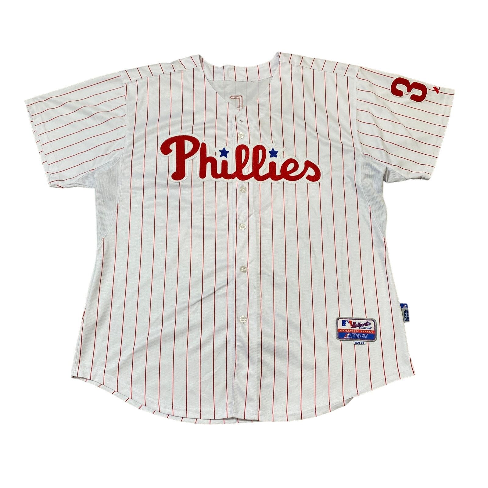 Majestic Authentic Majestic Coolbase Philadelphia Phillies Jersey LEE Size US XL / EU 56 / 4 - 1 Thumbnail