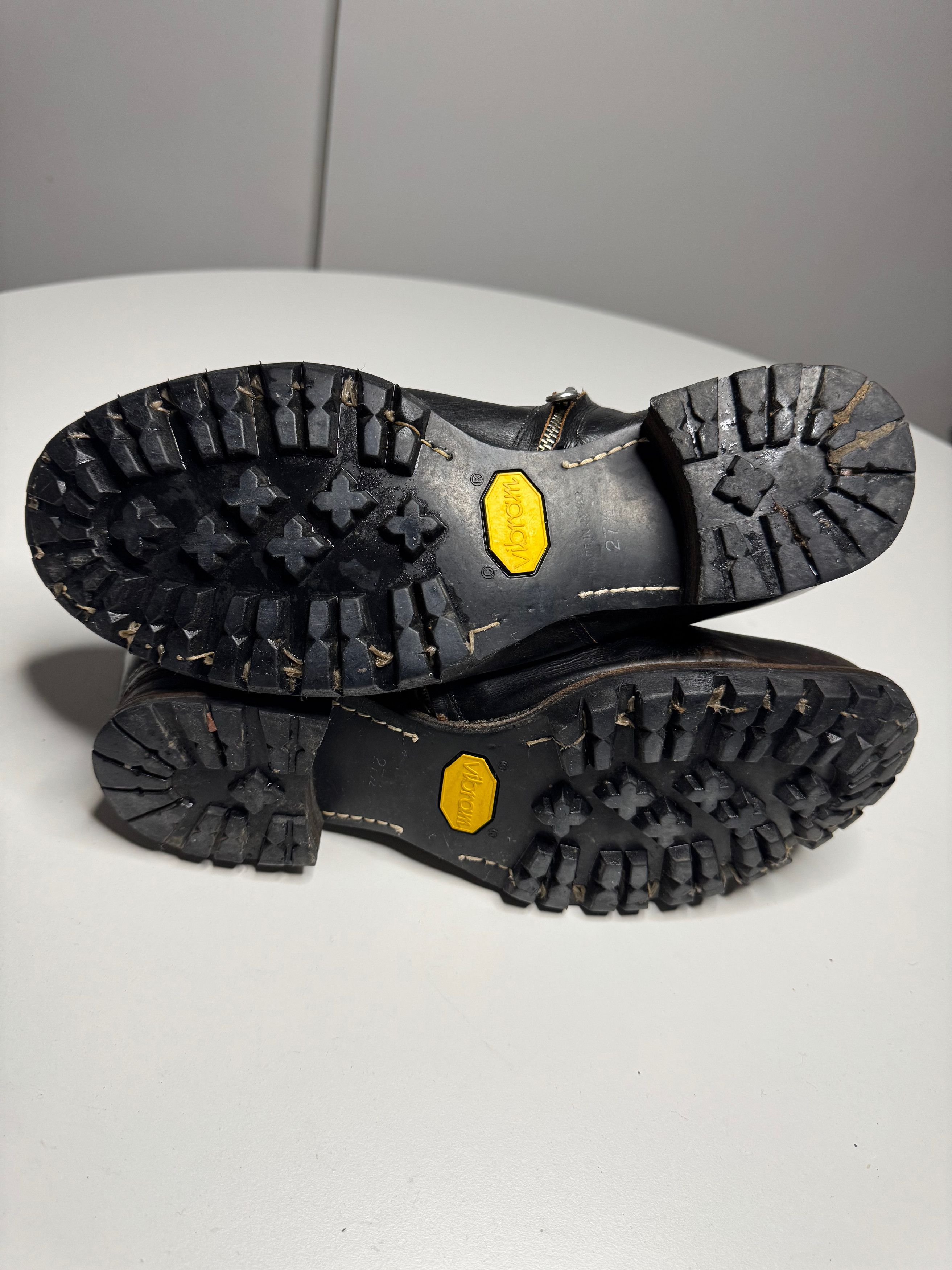 Maison MIHARA YASUHIRO Distressed laces leather embossed boots Size US 12 / EU 45 - 7 Thumbnail