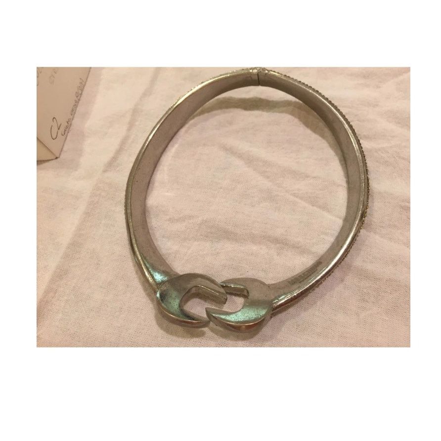 Moschino Moschino Couture Jeremy Scott Crystal Wrench Choker Necklace Size ONE SIZE - 8 Thumbnail