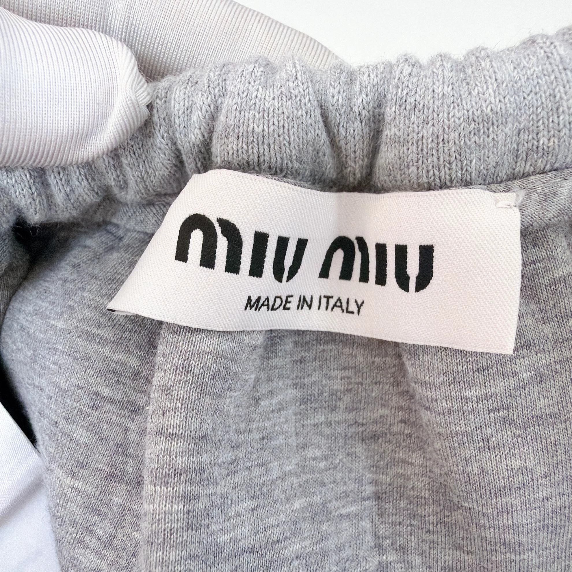 Miu Miu MIU MIU gray short skirt size 38 1994 Size 26" / US 2 / IT 38 - 6 Thumbnail