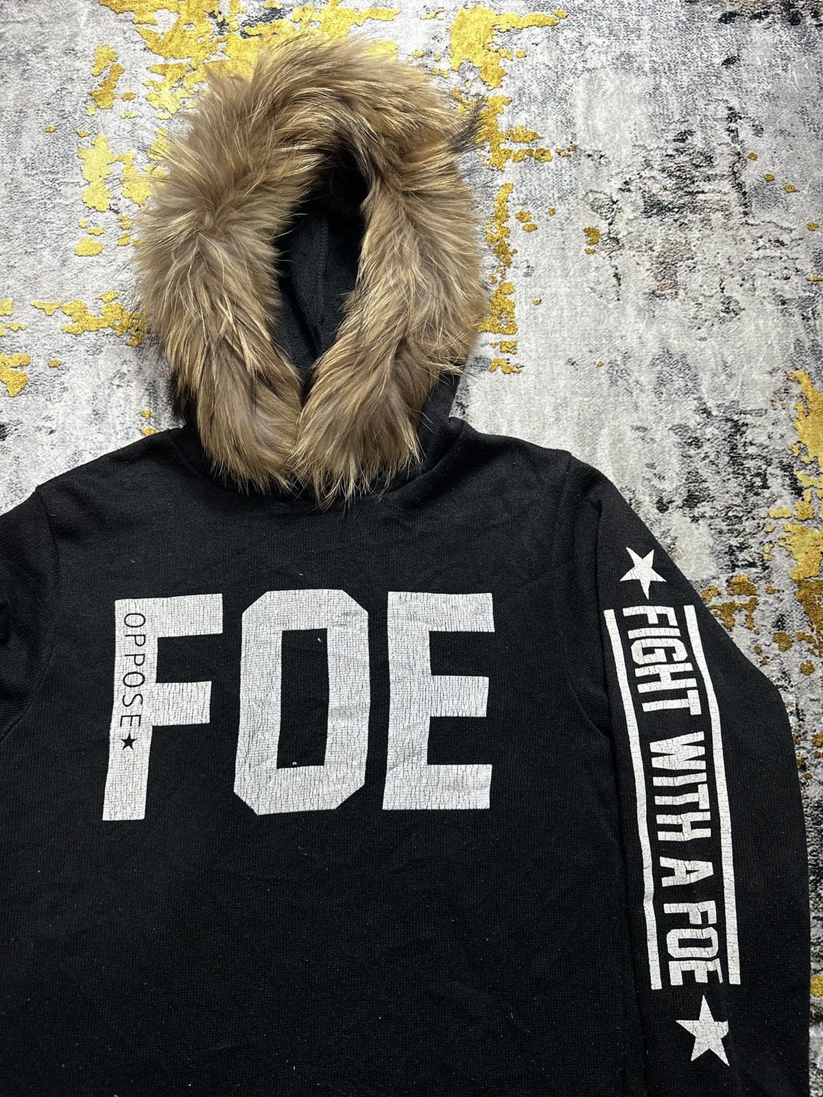 Le Grande Bleu (L.G.B.) FIGHT WITH A FOE FUR HOODIE IFSIXWASNINE LGB STYLE Size US M / EU 48-50 / 2 - 2 Thumbnail