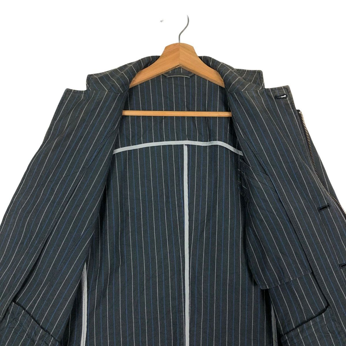 Japanese Brand Biker Jacket Multi Pocket Cargo Striped Custom Culture Japan Size US S / EU 44-46 / 1 - 14 Thumbnail