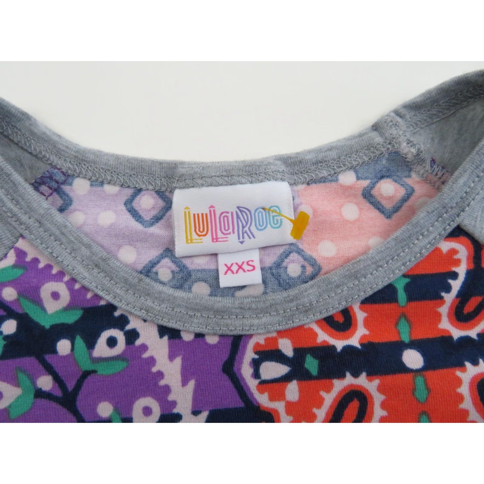 Vintage LuLaRoe Randy Shirt Top 2XS Stripes Baseball Tee T Paisley Floral LLR Womens Shirt XS? Size XXS / US 00 / IT 34 - 5 Thumbnail