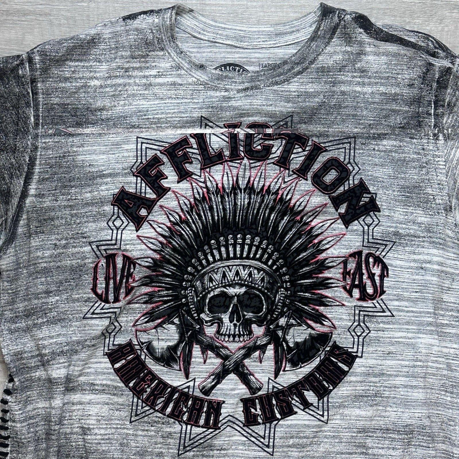 Affliction Affliction American Customs Native Roar T-Shirt Mens Large Size US L / EU 52-54 / 3 - 6 Thumbnail