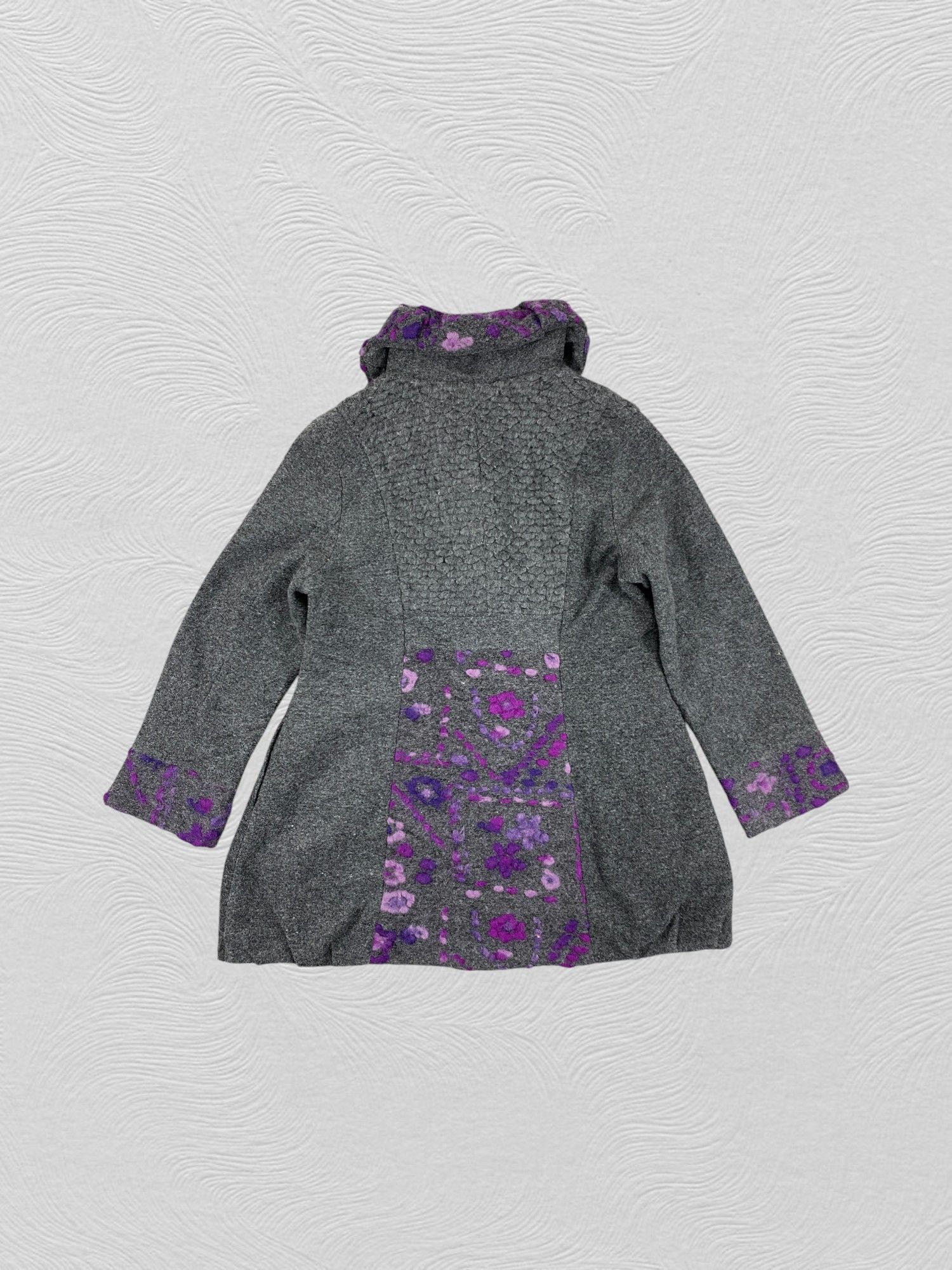 Japanese Brand Japanese Brand Wool Floral Coat Jacket- J416 Size M / US 6-8 / IT 42-44 - 2 Thumbnail