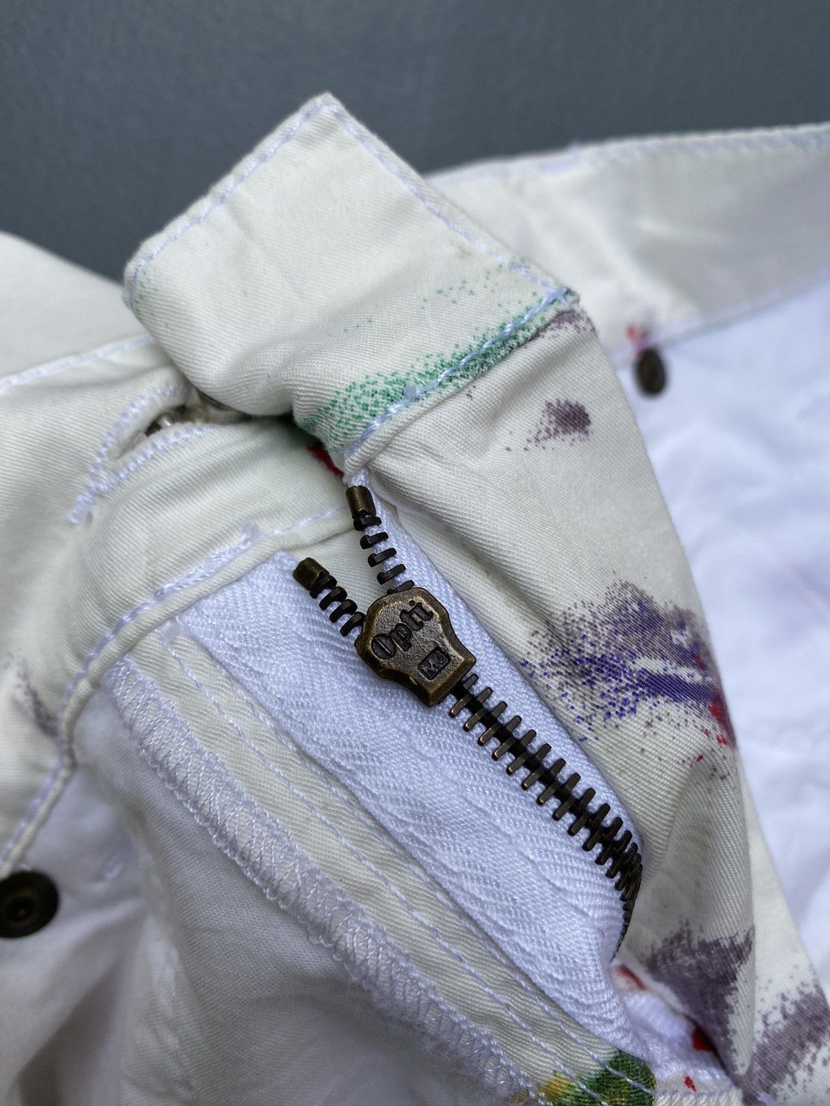 Chloe × Phoebe Philo × See by Chloe AW 2005- See by Chloe - Phoebe Philo Era- Floral Paint Pants Size 28" / US 6 / IT 42 - 14 Thumbnail