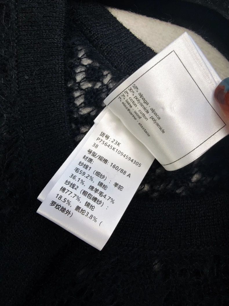 Chanel Chanel 23K autumn and winter black hollow puff sleeve knit Size XS / US 0-2 / IT 36-38 - 6 Thumbnail