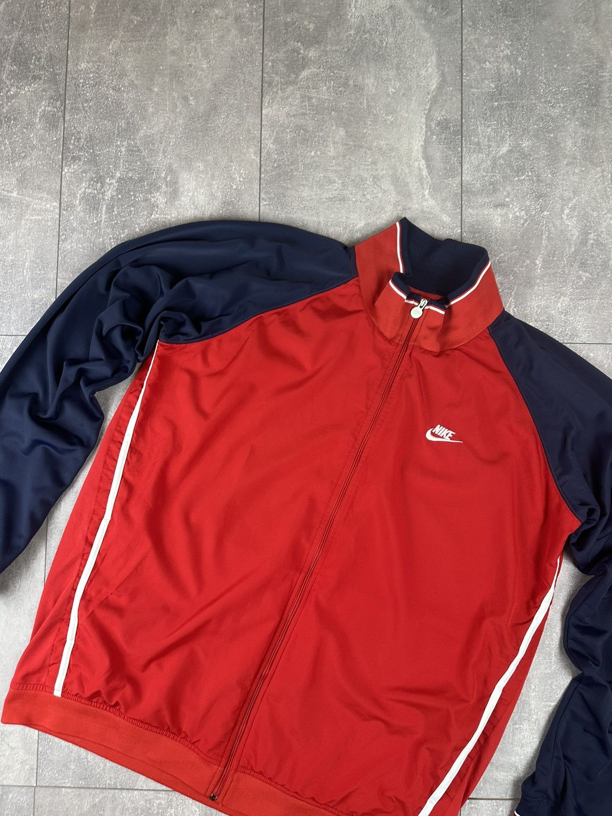 Nike Nike Track-Top Small Swoosh Full Zip Up Light Jacket Size US XXL / EU 58 / 5 - 7 Thumbnail
