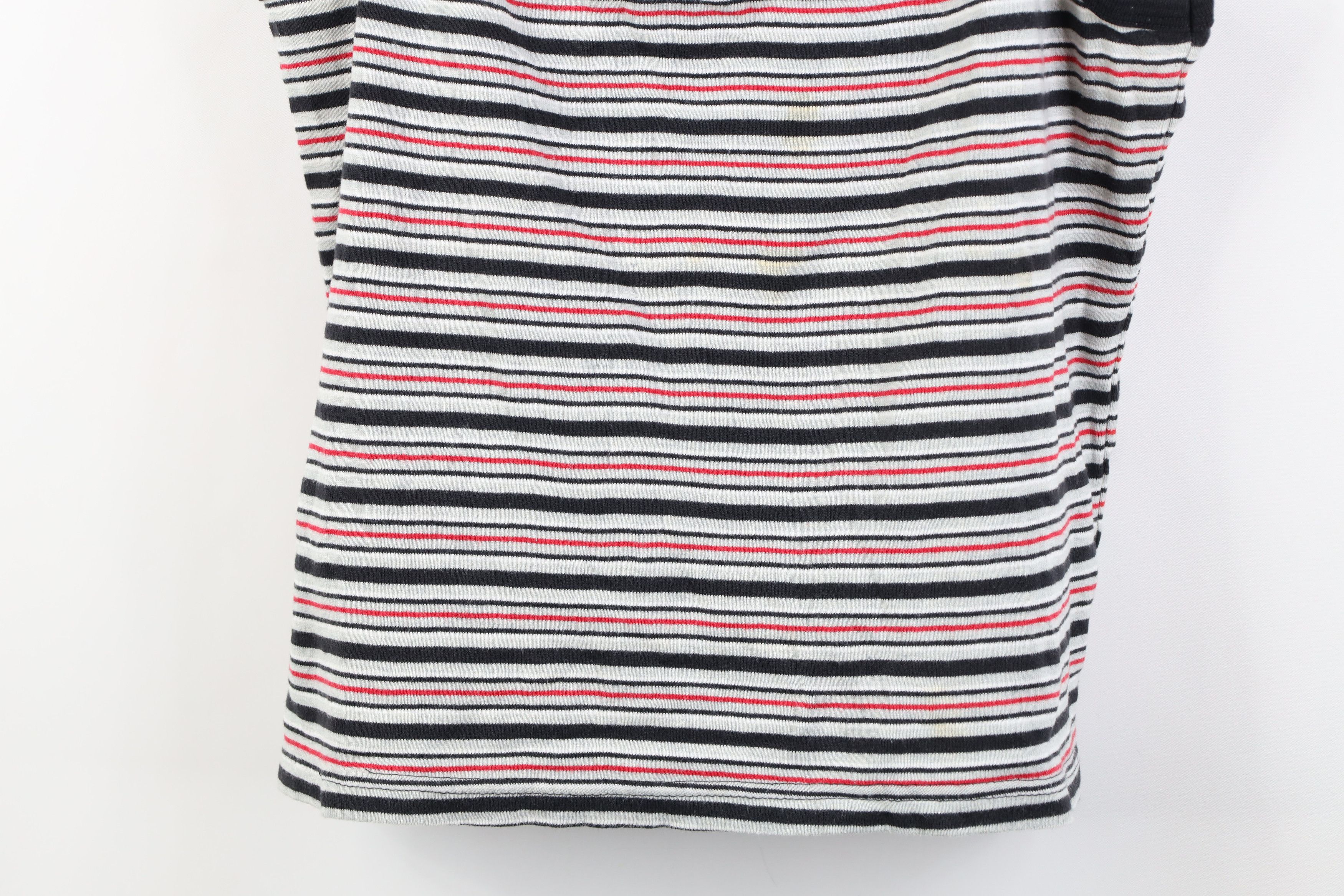 Vintage Vintage 90s Y2K Babydoll Striped Ribbed Cropped Tank Top Size L / US 10 / IT 46 - 3 Thumbnail