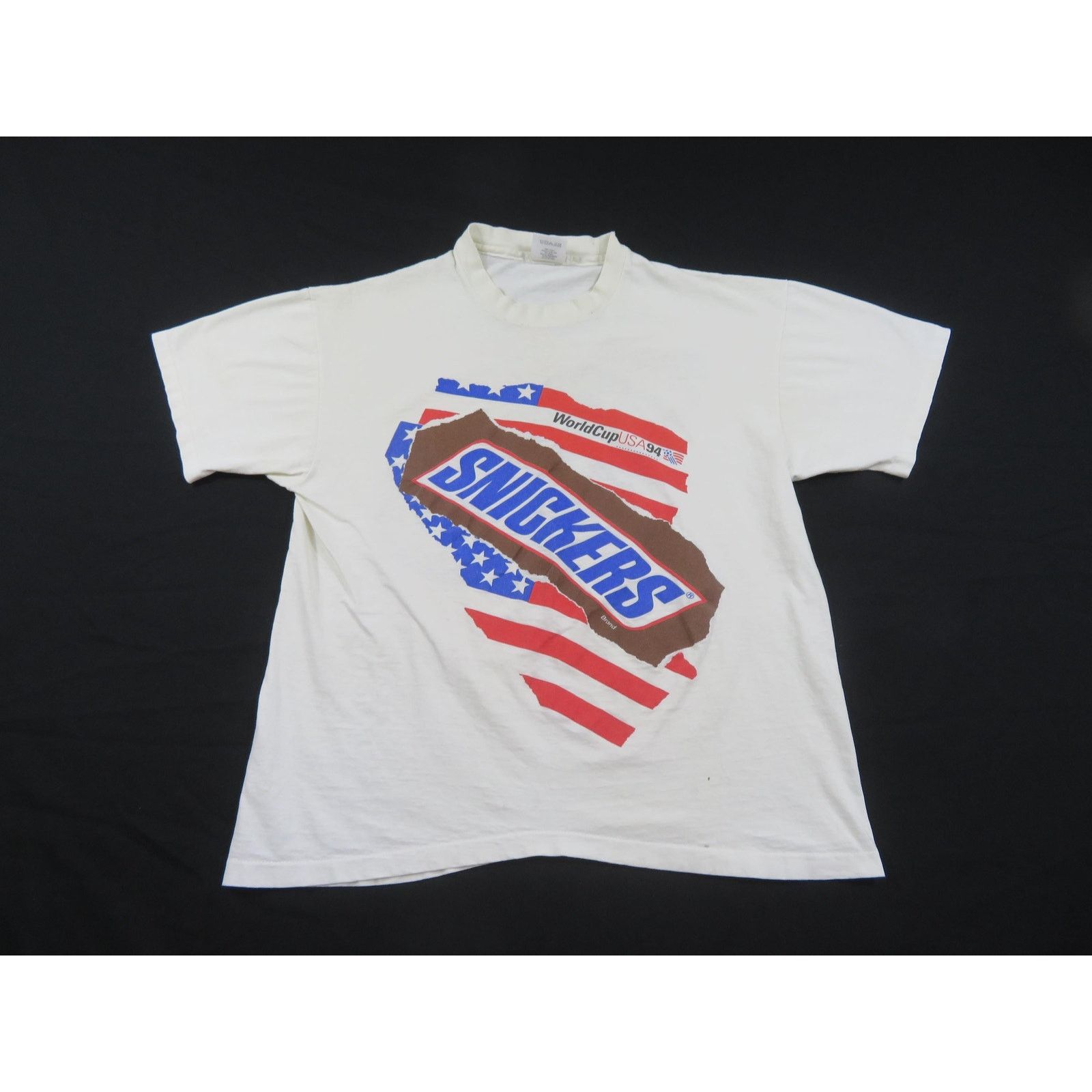 Other World Cup Soccer 1994 T-Shirt Snickers Double Sided White XL Size US XL / EU 56 / 4 - 1 Thumbnail