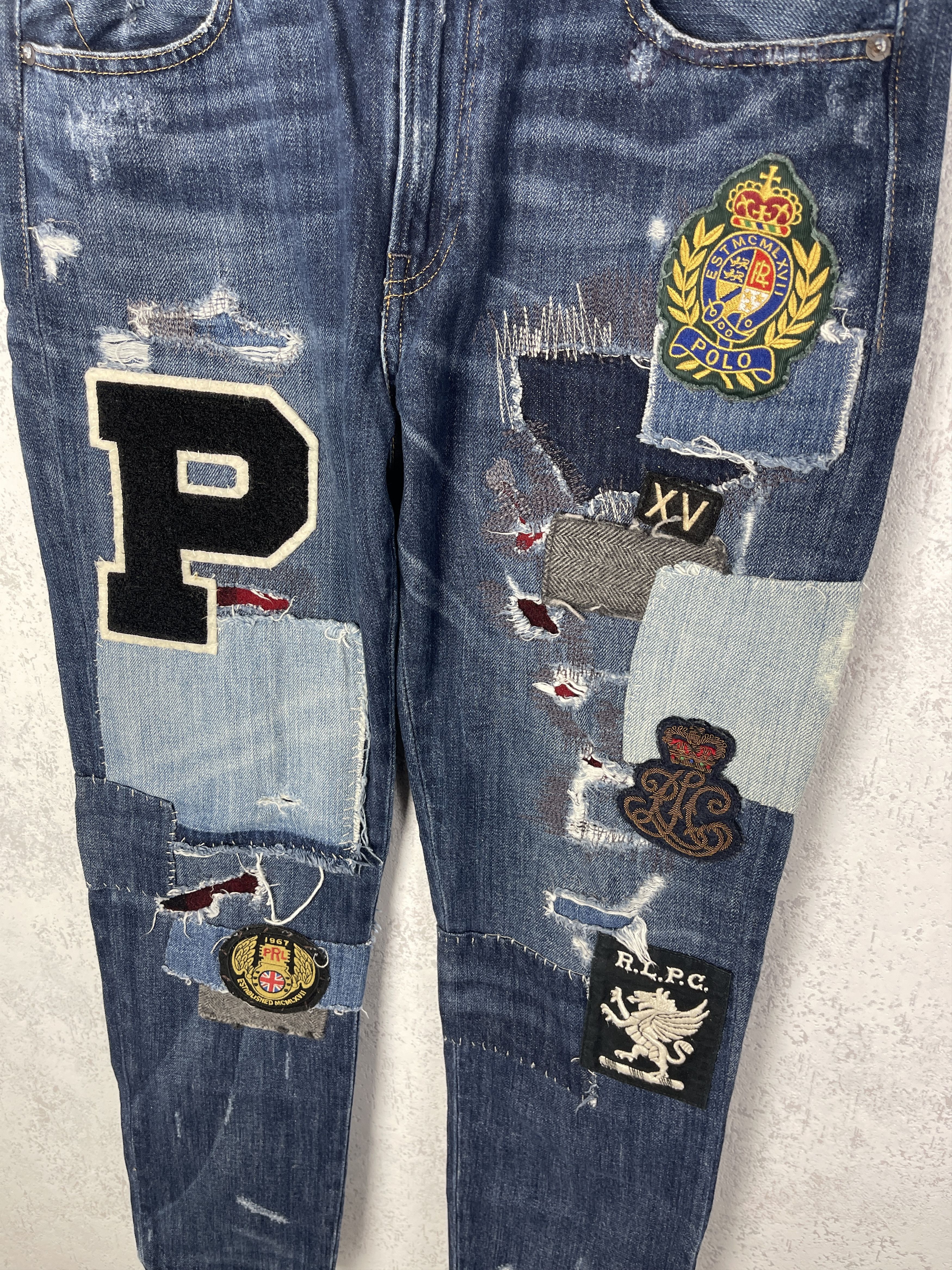 Polo Ralph Lauren Polo Ralph Lauren Patchwork Slim Jeans Size US 27 - 4 Thumbnail