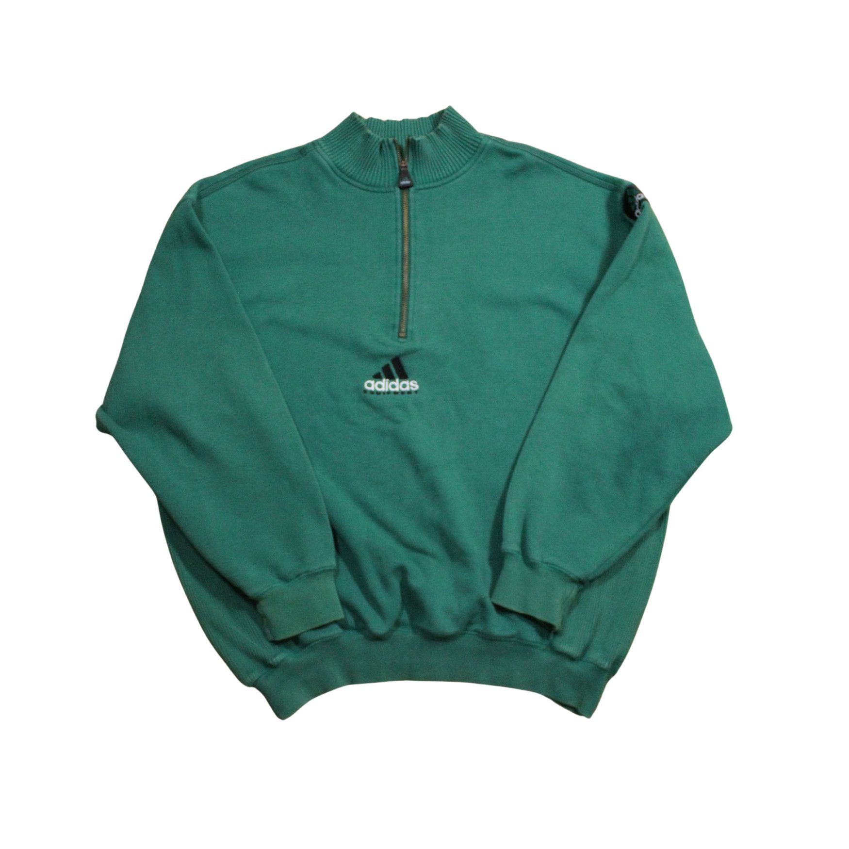 Kappa Adidas Equipment Green Quarter Zip Vintage 90s Size US L / EU 52-54 / 3 - 1 Thumbnail