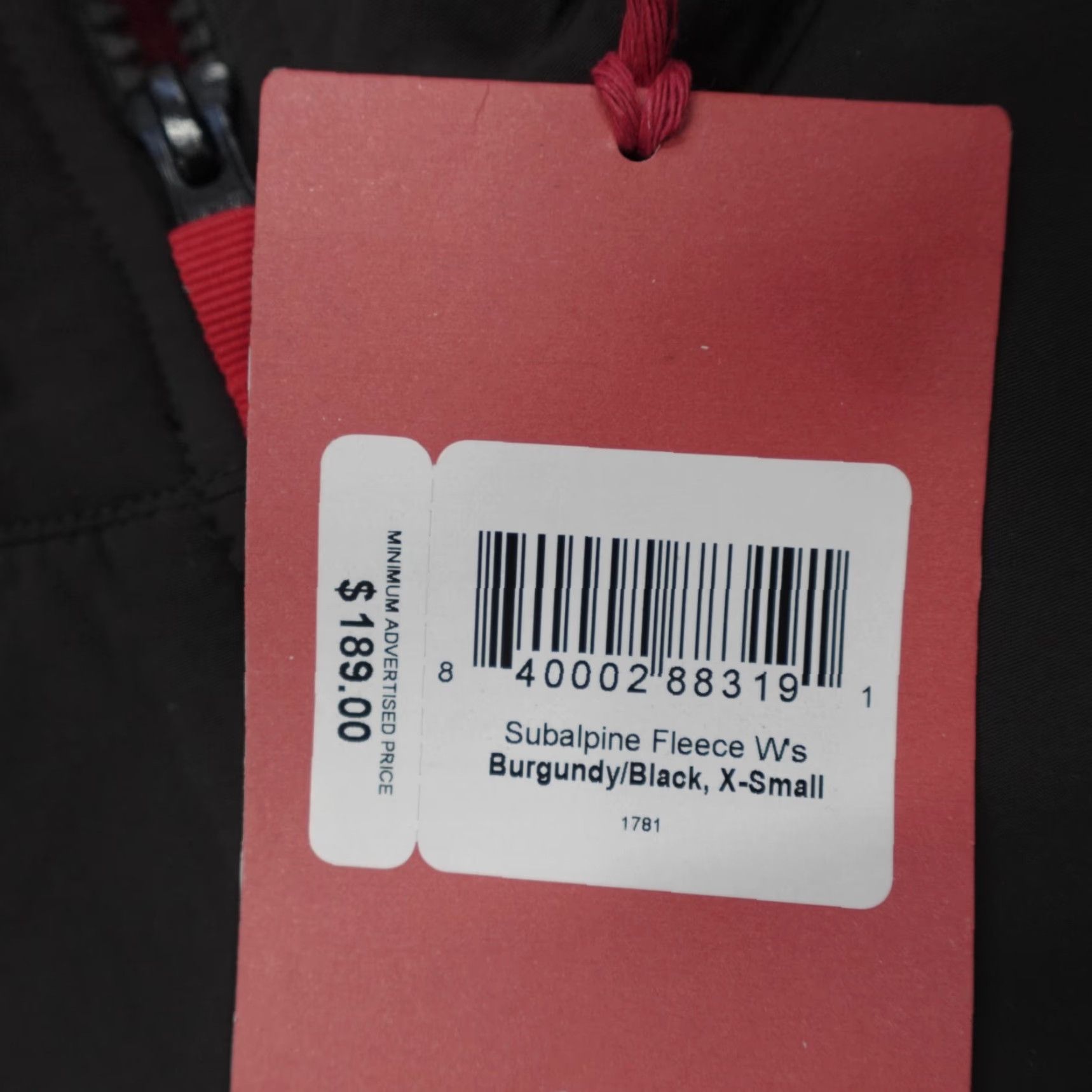 Topo Designs TOPO DESIGNS Subalpine Fleece Full Zip Jacket Burgundy Polartec Women's XS Jacket Ladies Regular Multicolor Zip Full Zip Casual Travel Logo Size XS / US 0-2 / IT 36-38 - 3 Thumbnail
