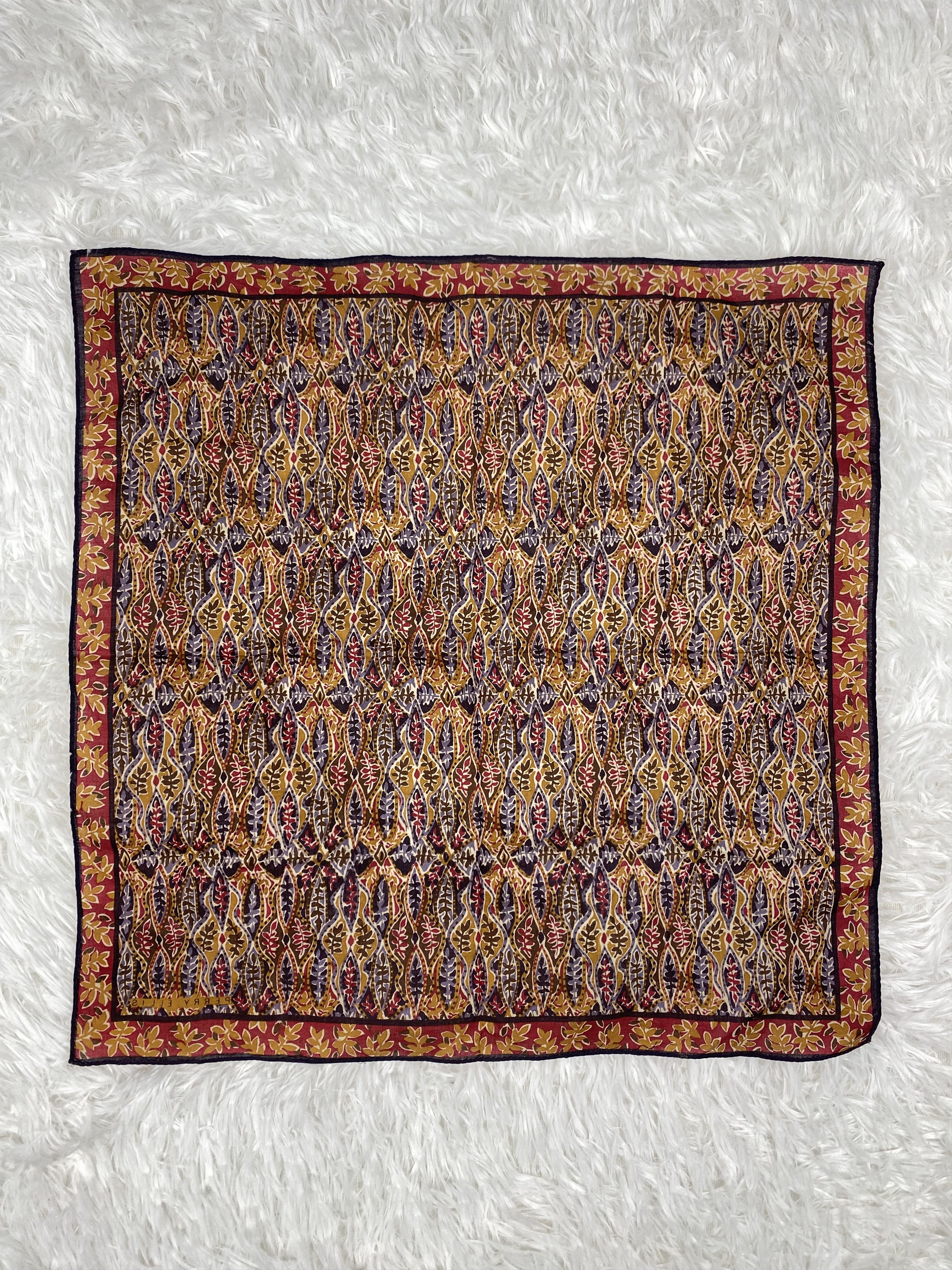 Perry Ellis × Vintage Vintage Perry Ellis Handkerchief Neckerchief PH0794 Size ONE SIZE - 4 Thumbnail