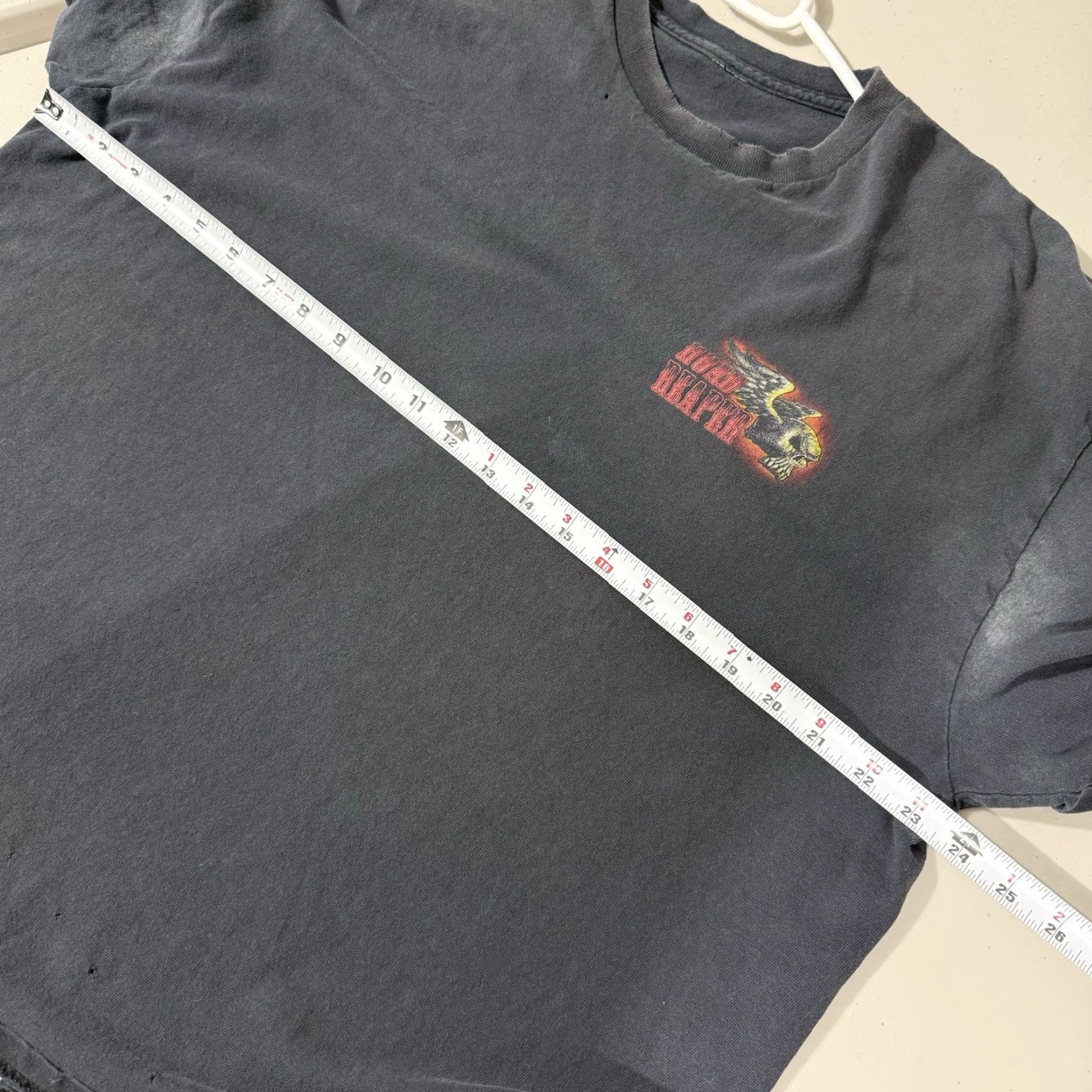 Vintage VINTAGE Biker T Shirt Gray Reaper Men L Size US L / EU 52-54 / 3 - 3 Thumbnail