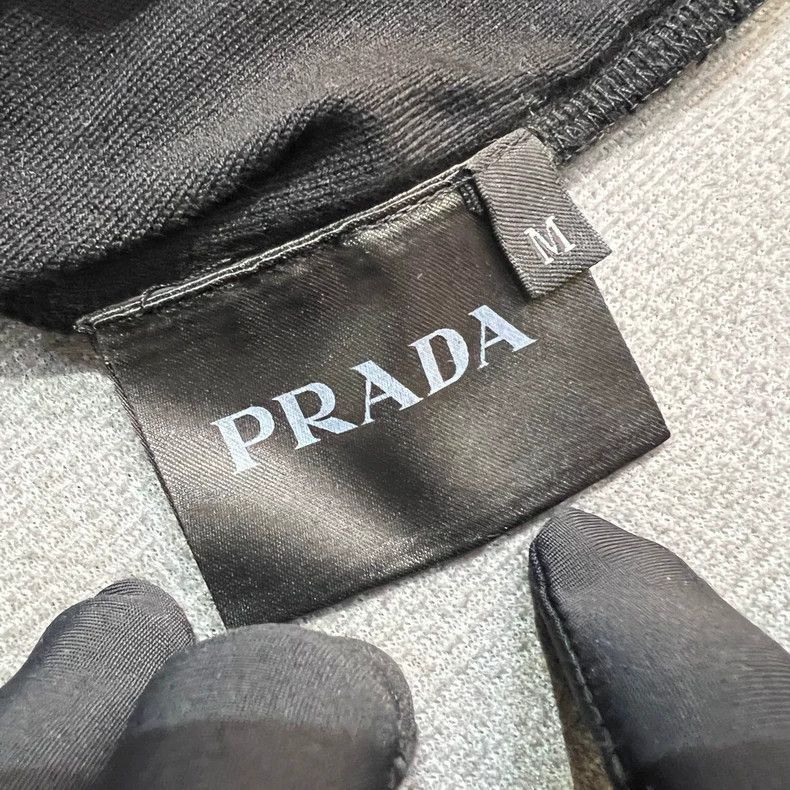 Prada Prada Black Short Sleeve TShirt with Logo-2506 Size US M / EU 48-50 / 2 - 4 Thumbnail